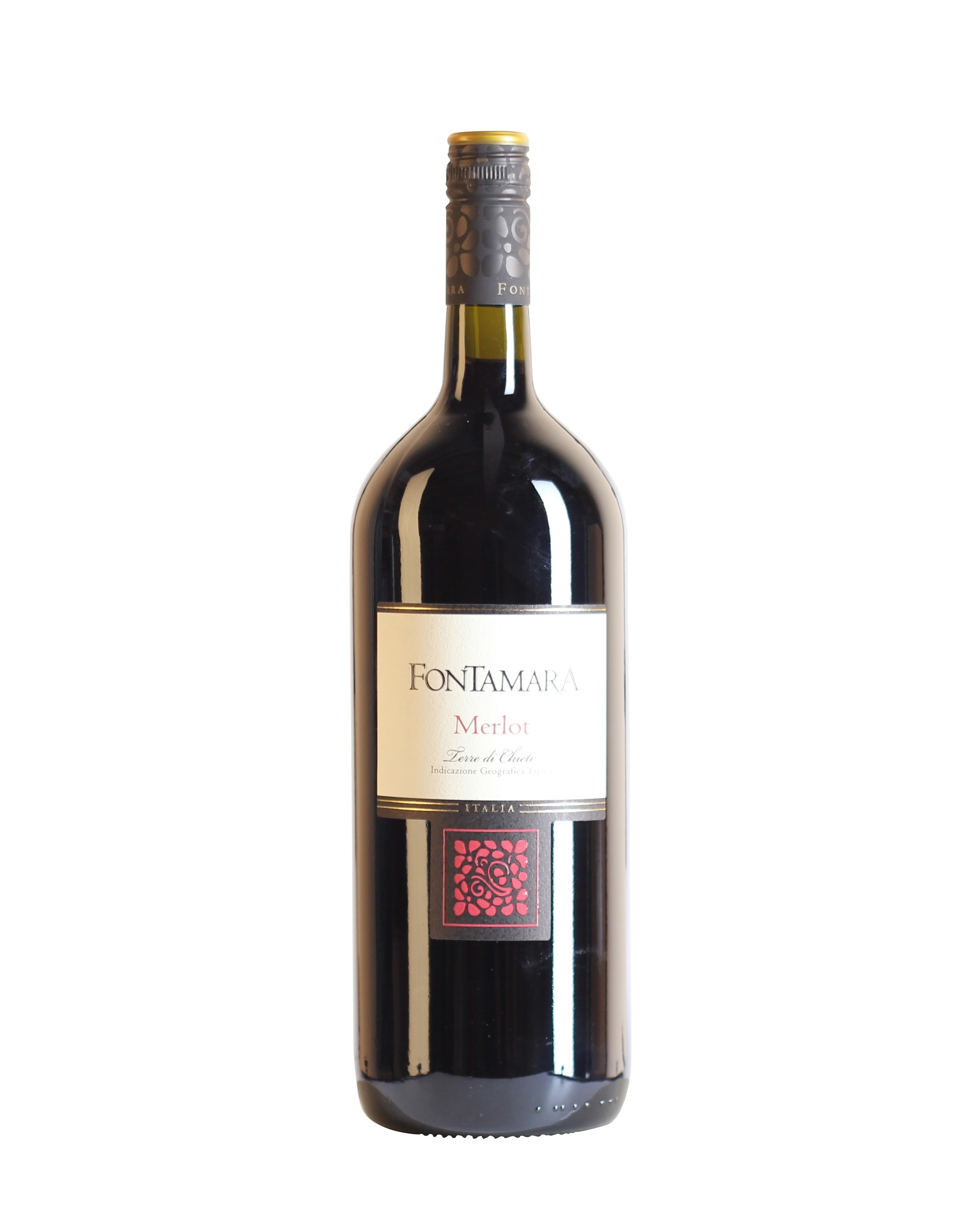 Fontamara, Merlot Terre di Chieti Magnum 1,5 L, Rotwein, 1,5 l