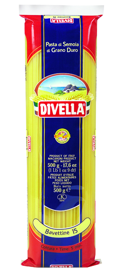 Divella, Bavettine N°15, Pasta, 0,5 kg