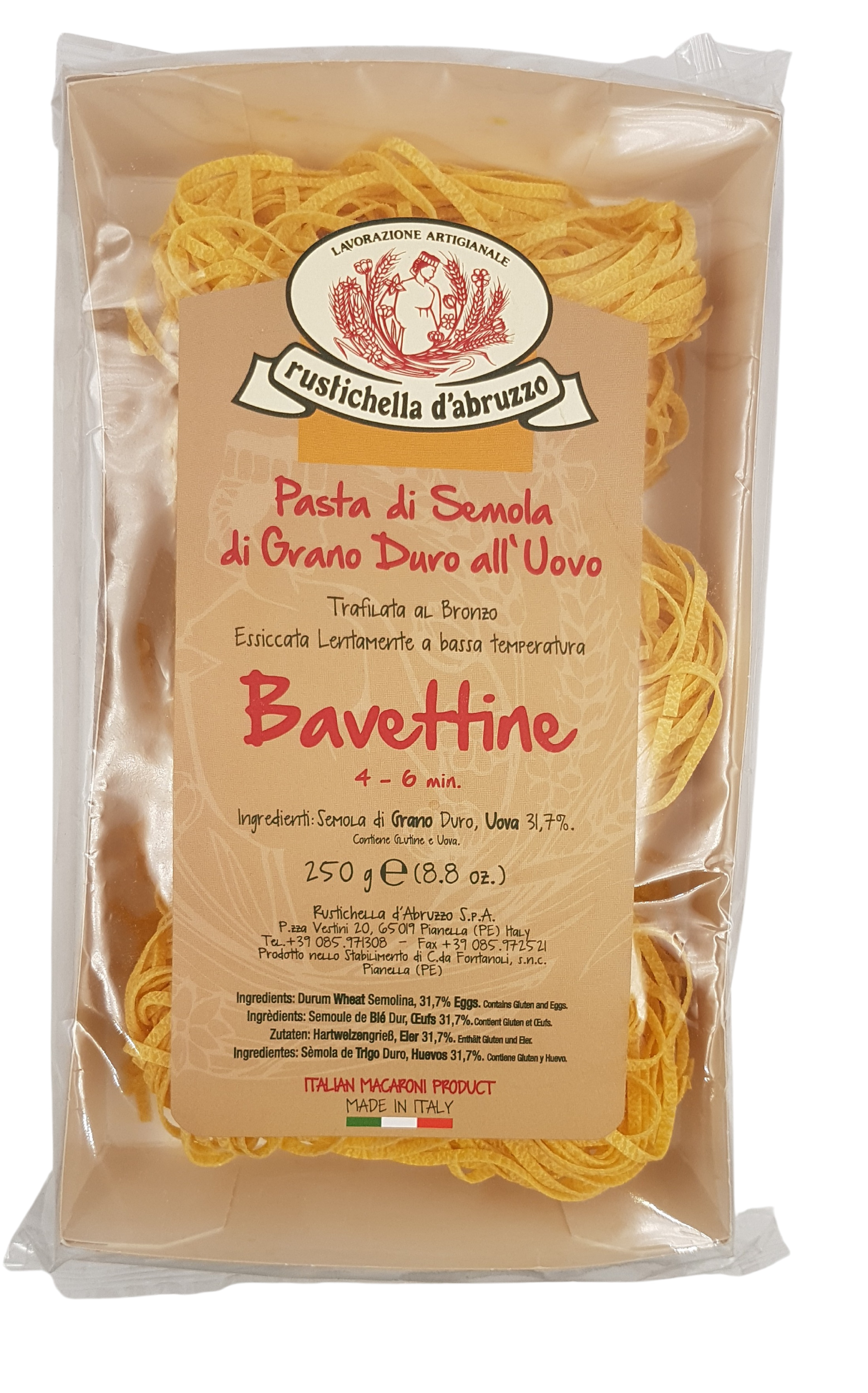 Rustichella d'Abruzzo Bavettine 250 g (15,96 €/kg)