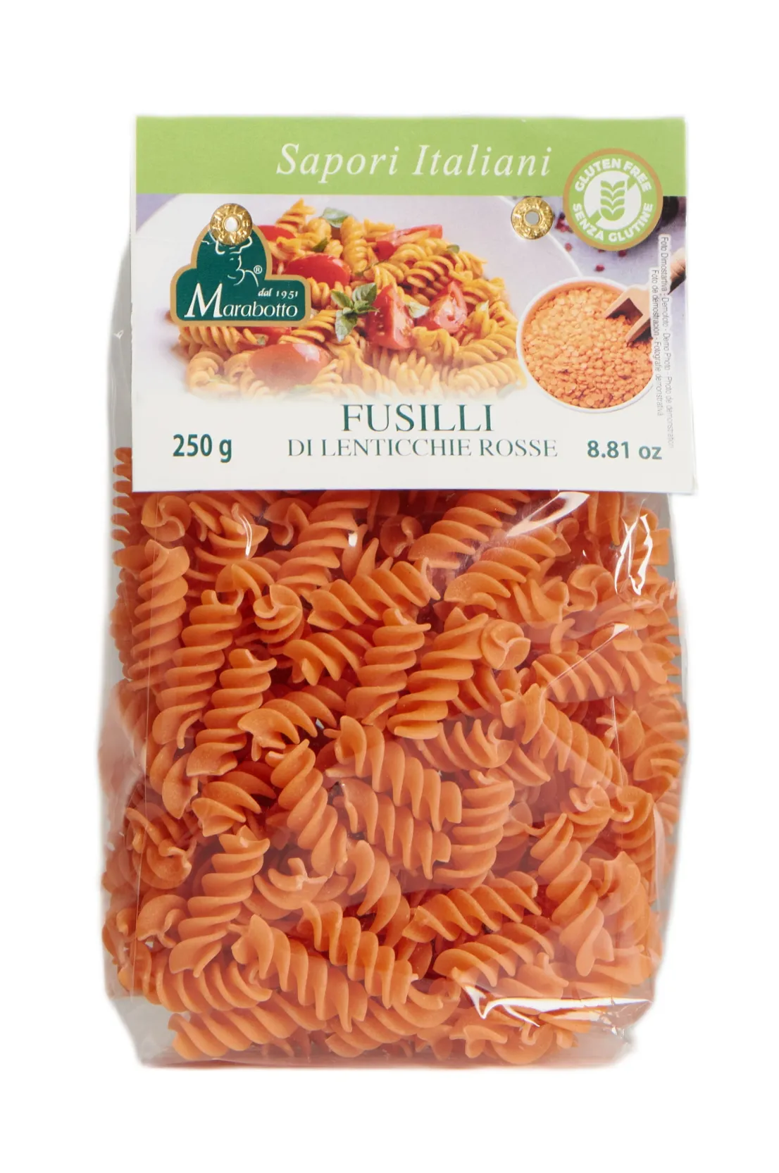Fusilli di Lenticchie Rosse 250 g