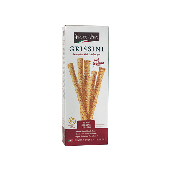 Fiore Mio, Grissini mit Sesam 125 g, Brot & Knabbern, 0,125 kg