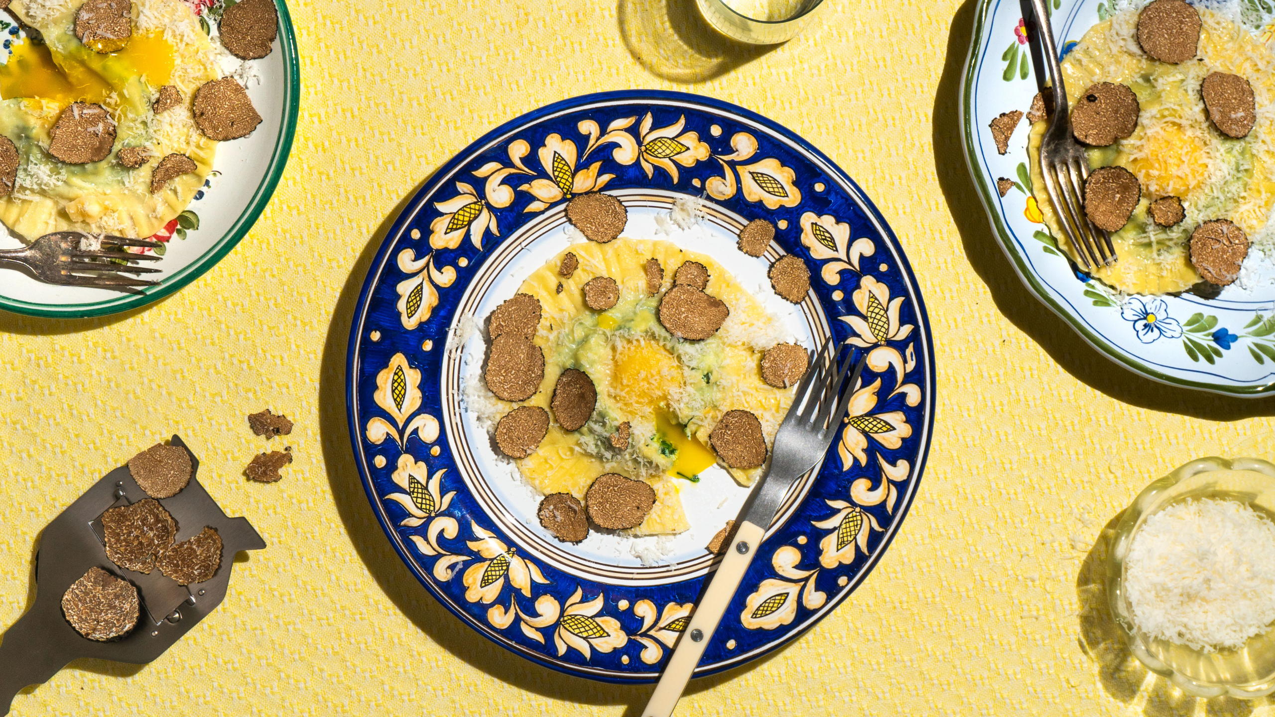 Ravioli tuorlo e tartufo &#8211; Ravioli mit Eigelb und Trüffeln