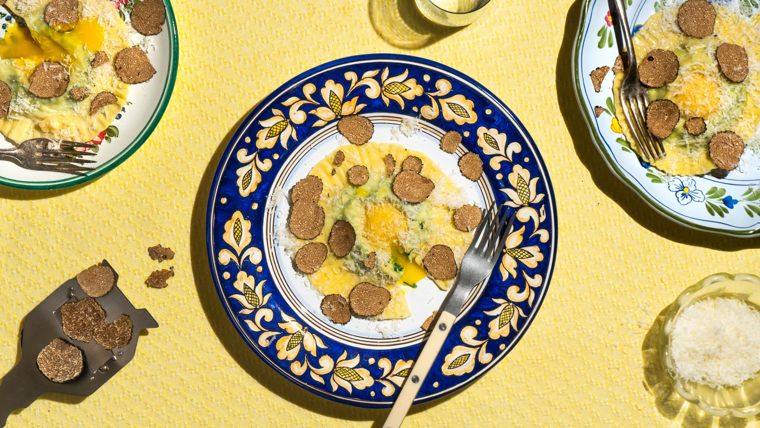 Ravioli tuorlo e tartufo &#8211; Ravioli mit Eigelb und Trüffeln