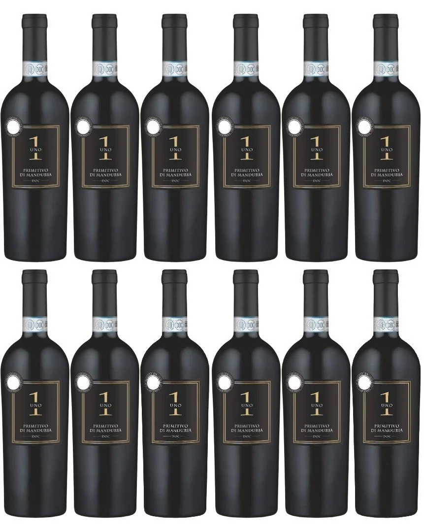 Masseria La Volpe, Masseria La Volpe Uno Primitivo di Manduria (12 x 0,75 l) , Rotwein, 0,75 l
