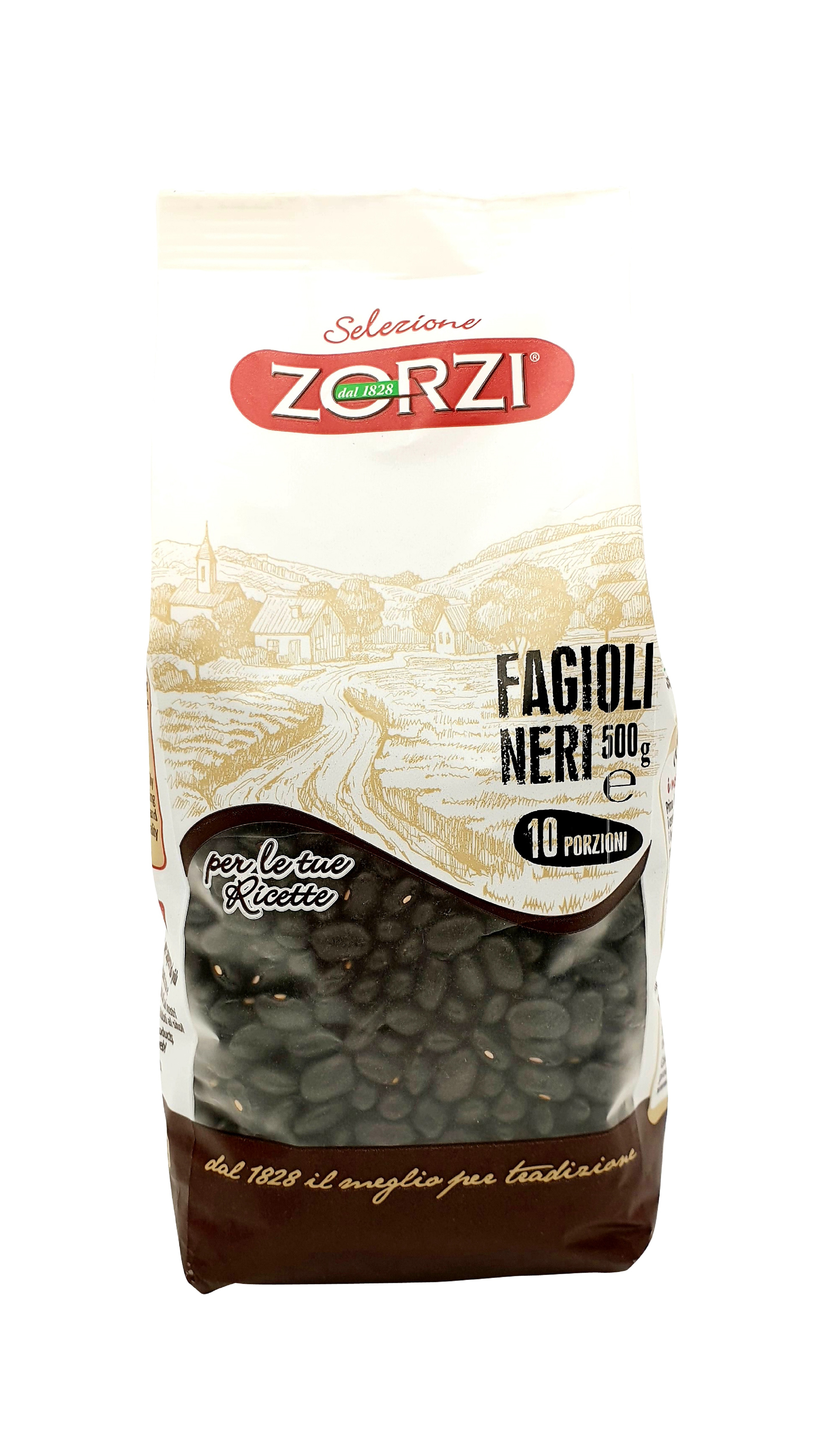 Zorzi, Fagioli Neri 500g, Hülsenfrüchte, Nüsse & Trockenfrüchte, 0,5 kg