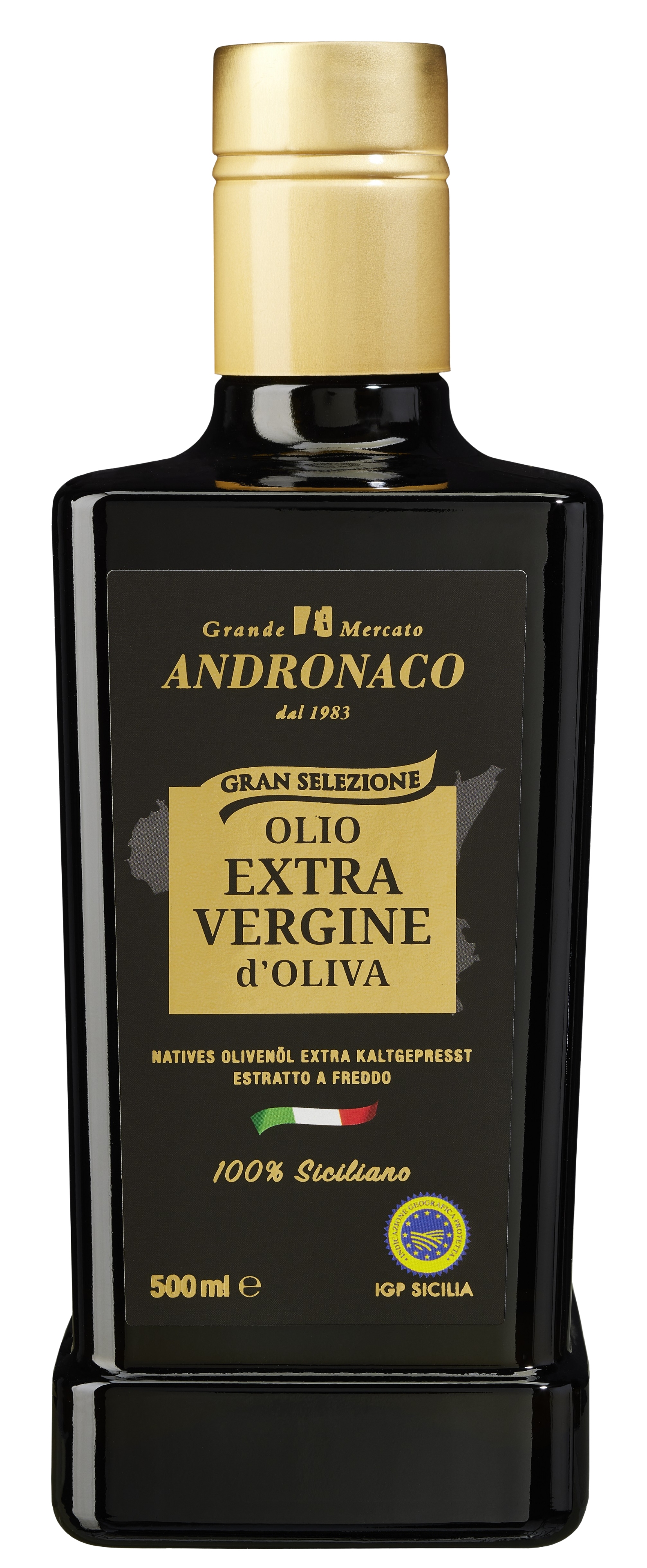ANDRONACO Olio Extra Vergine d'Oliva IGP Sicilia 500 ml (33,98 €/l)