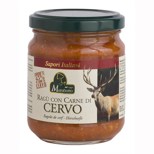 Marabotto, Ragù con Carne di Cervo 180 g, Saucen & Pesto, 0,18 kg