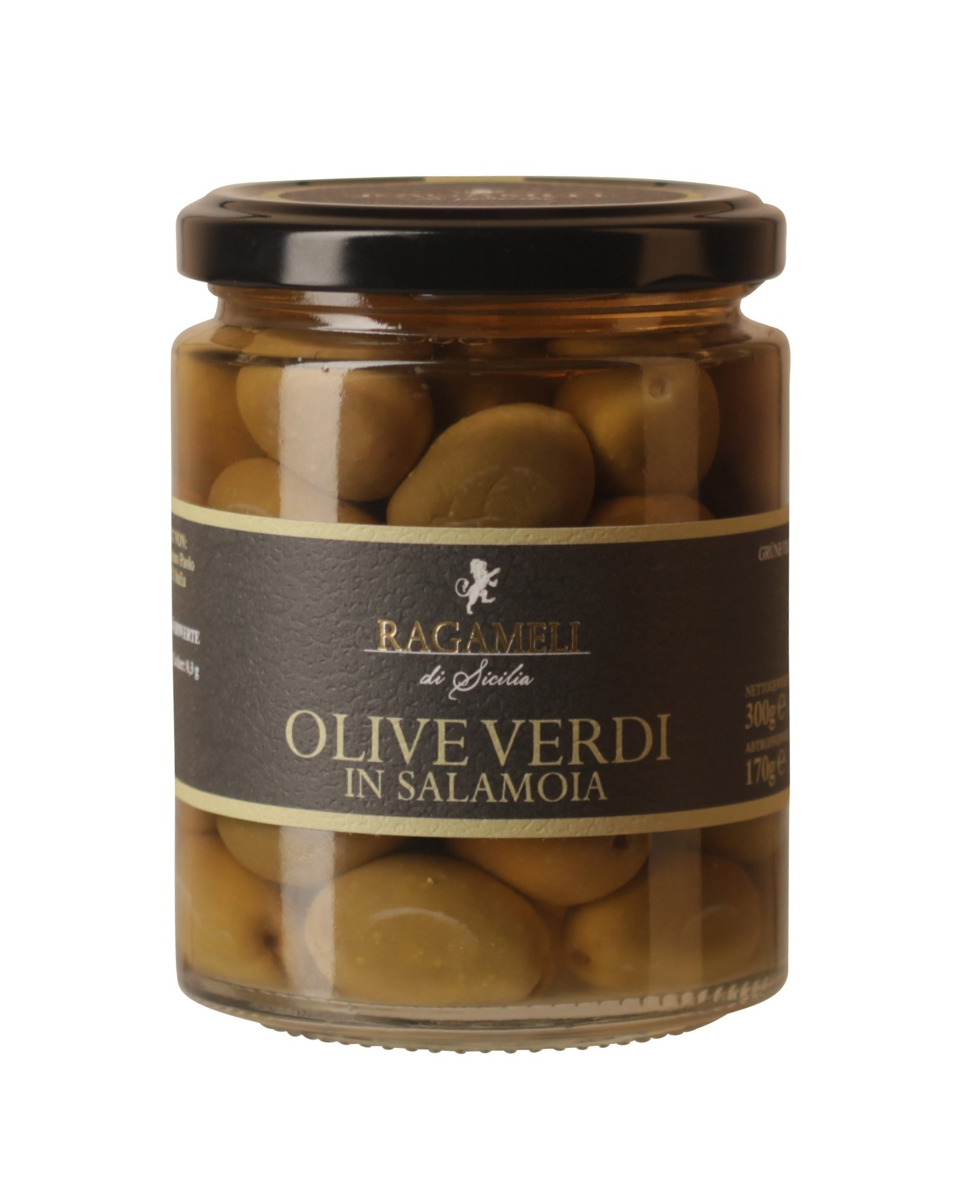 Ragameli, Olive Verdi in Salamoia Ragameli di Sicilia, Antipasti, 0,17 kg