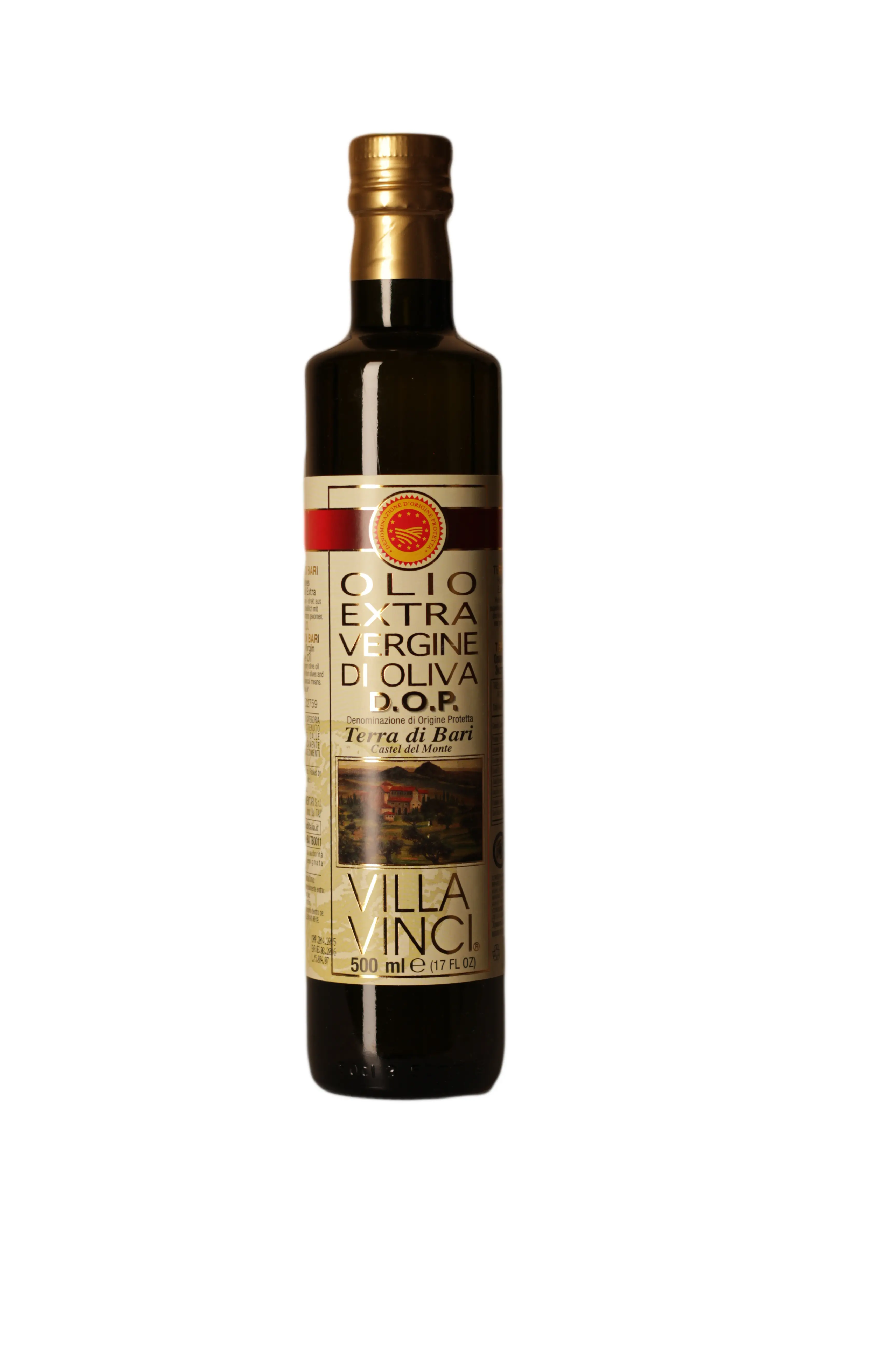 Olio Extra Vergine di Oliva DOP Terra di Bari Castel del Monte 500ml Olio Extra Vergine di Oliva DOP Terra di Bari Castel del Monte 500ml