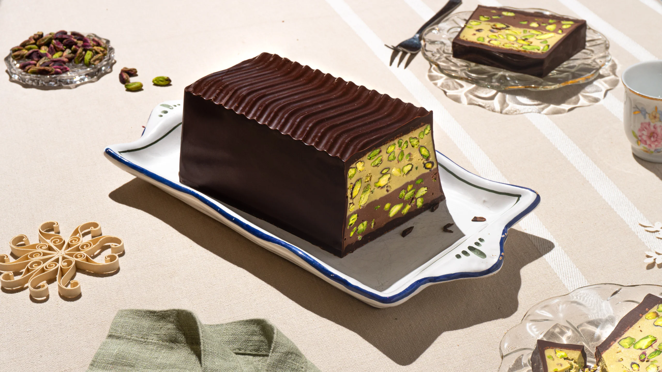 Torrone Morbido Pistacchio e Cioccolato