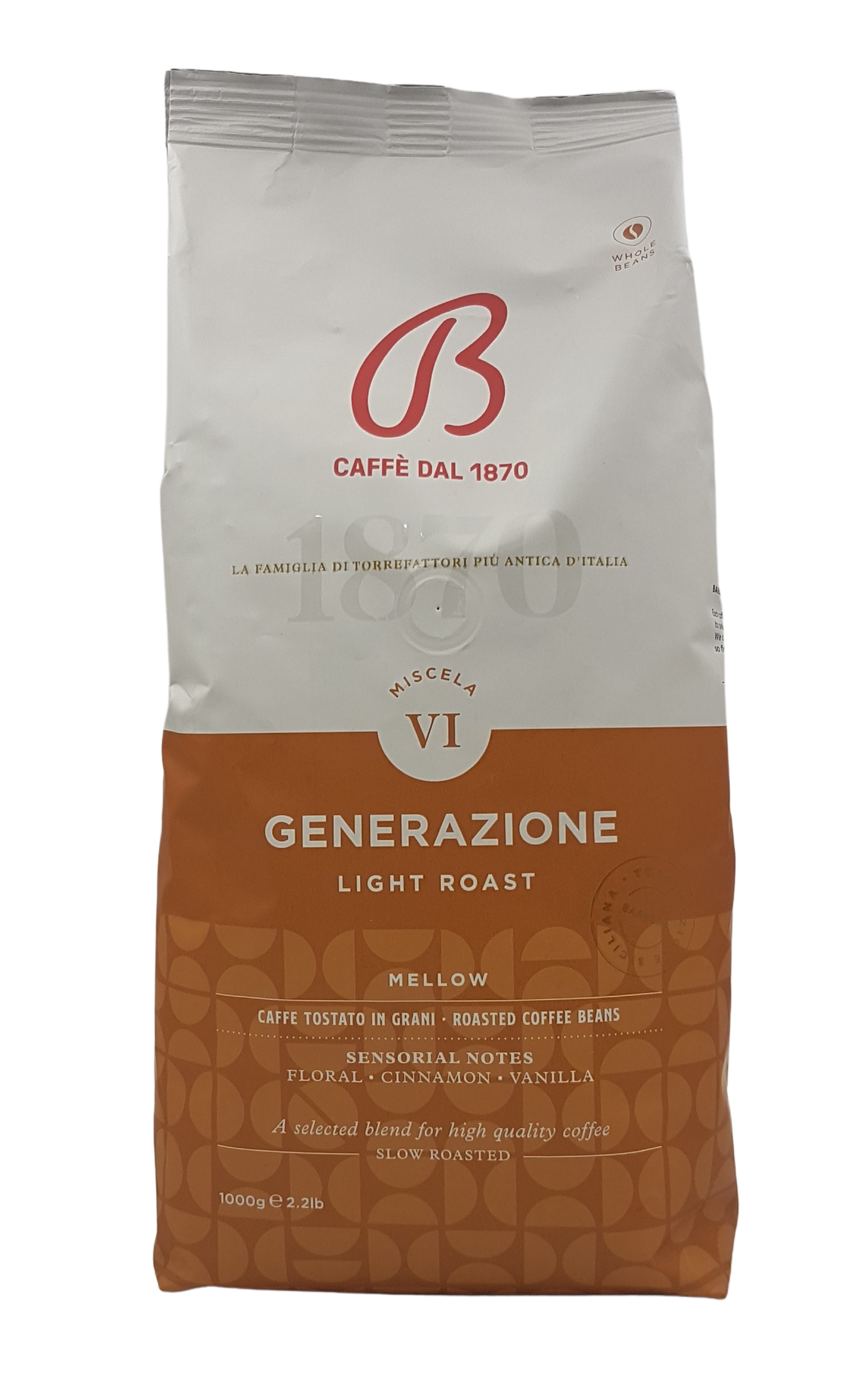 (23,39 €/kg) Barbera Caffè Miscela VI Generazione Light Roast 1 kg