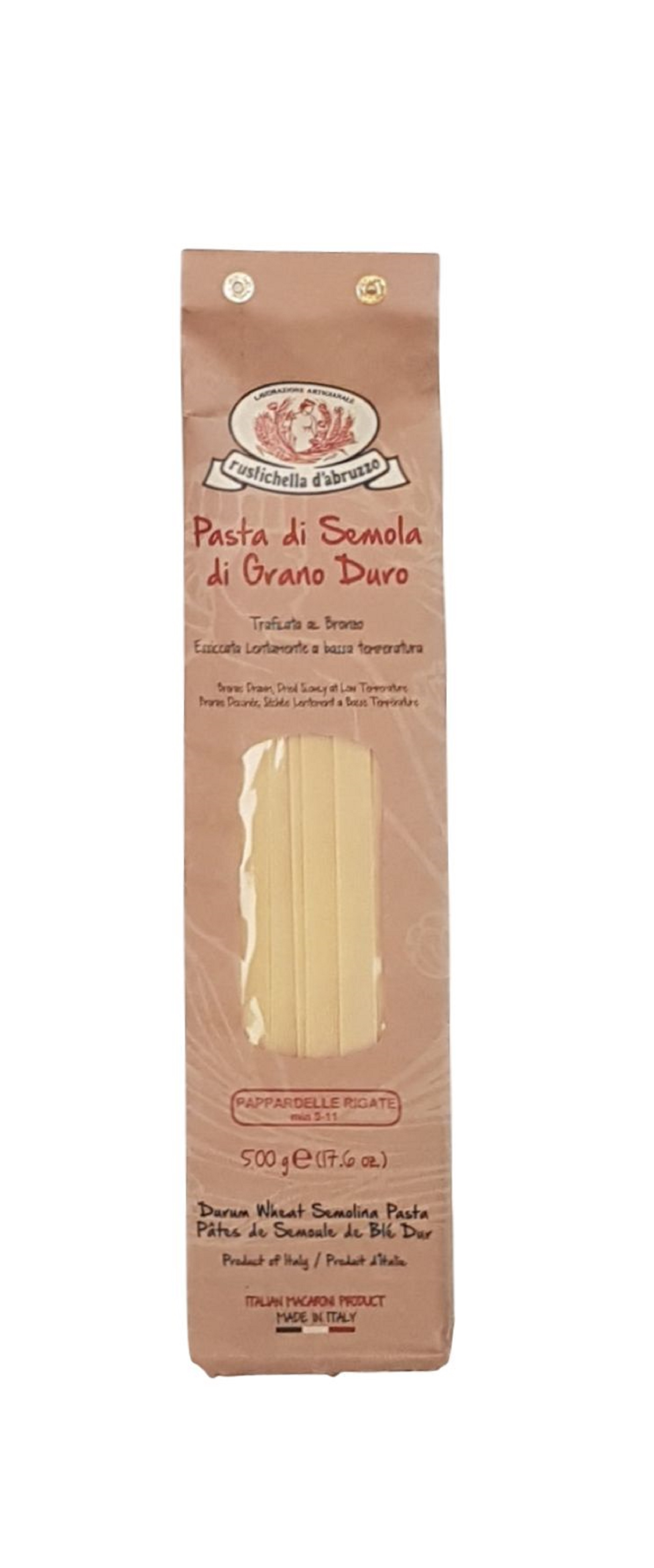 Rustichella d'Abruzzo, Pappardelle Rigate 500g, Pasta, 0,5 kg