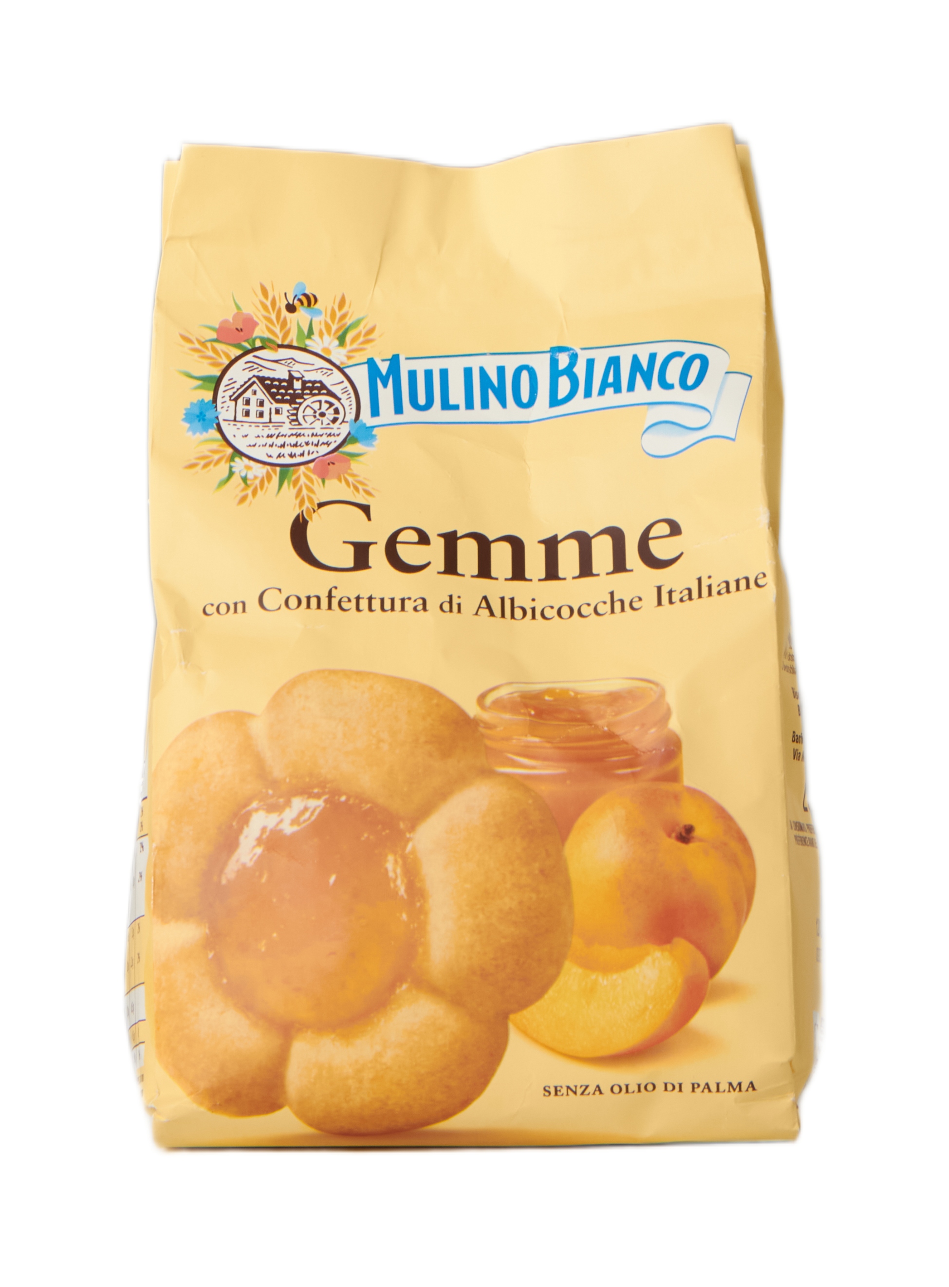 (16,45 €/kg) Mulino Bianco Gemme con Confettura di Albicocche Italiane 200 g