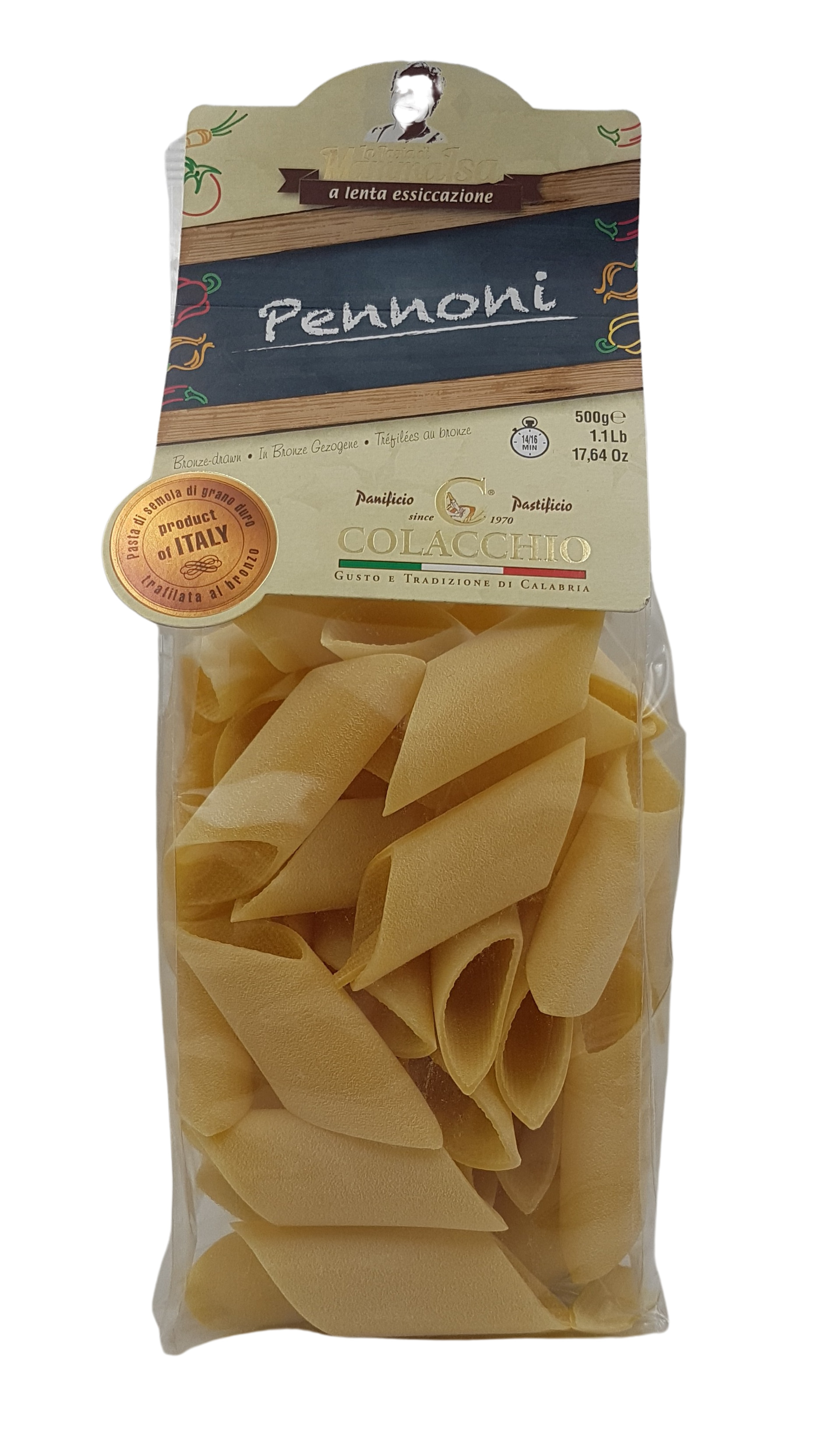 La Pasta di Mamma Isa, Pasta Pennoni, Pasta, 0,5 kg