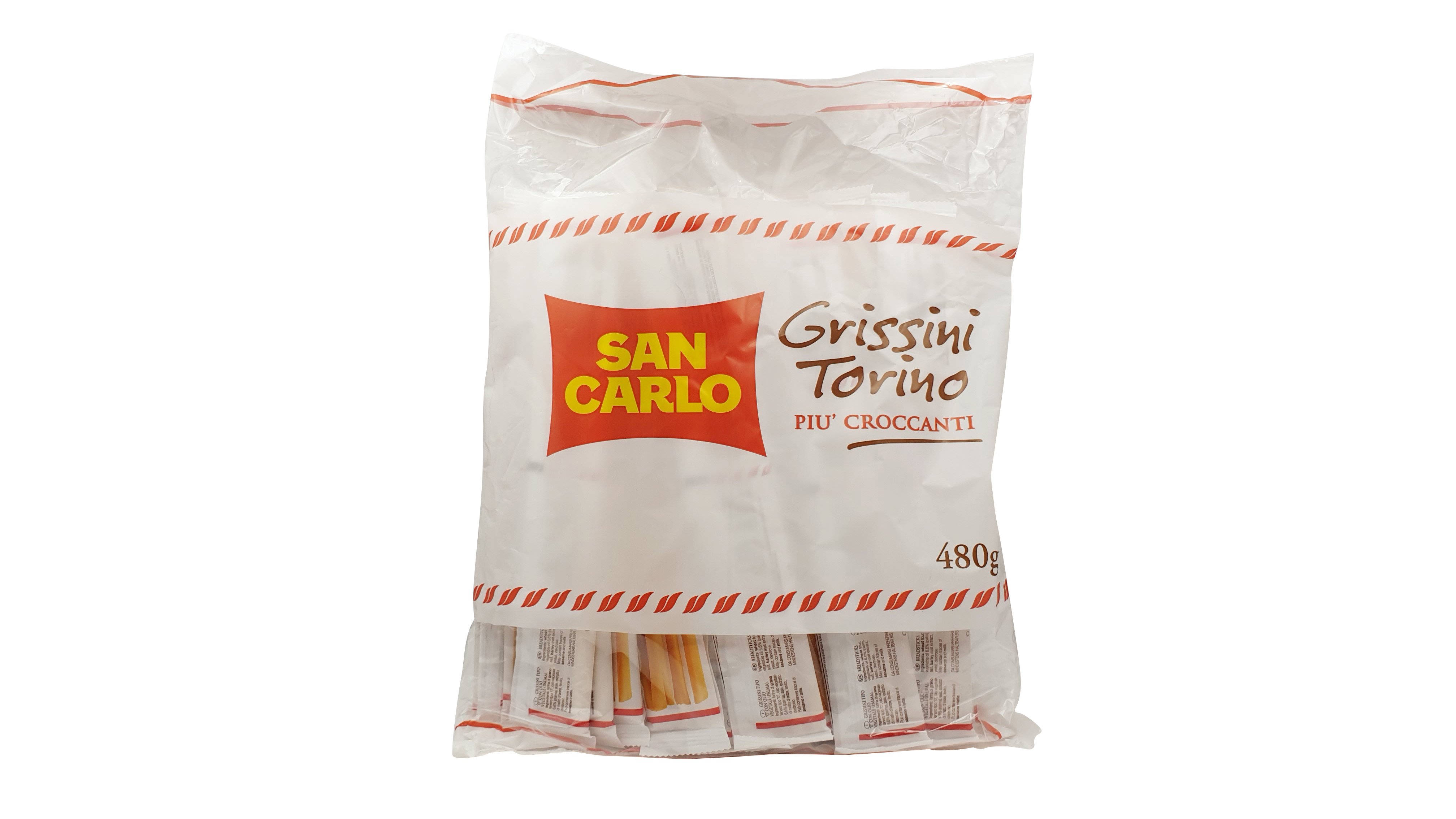 San Carlo, Grissini Torino piu' croccanti 480 g , Brot & Knabbern, 0,48 kg