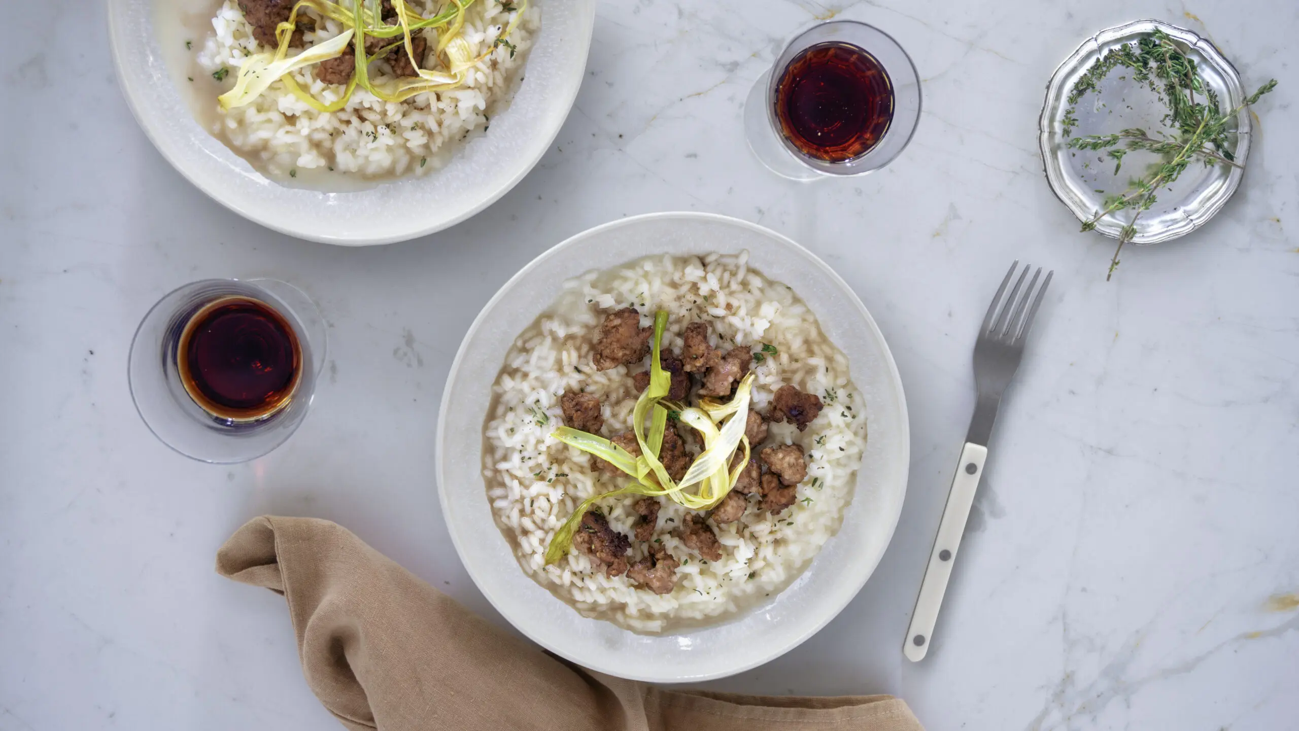 Risotto Salsiccia al Barolo