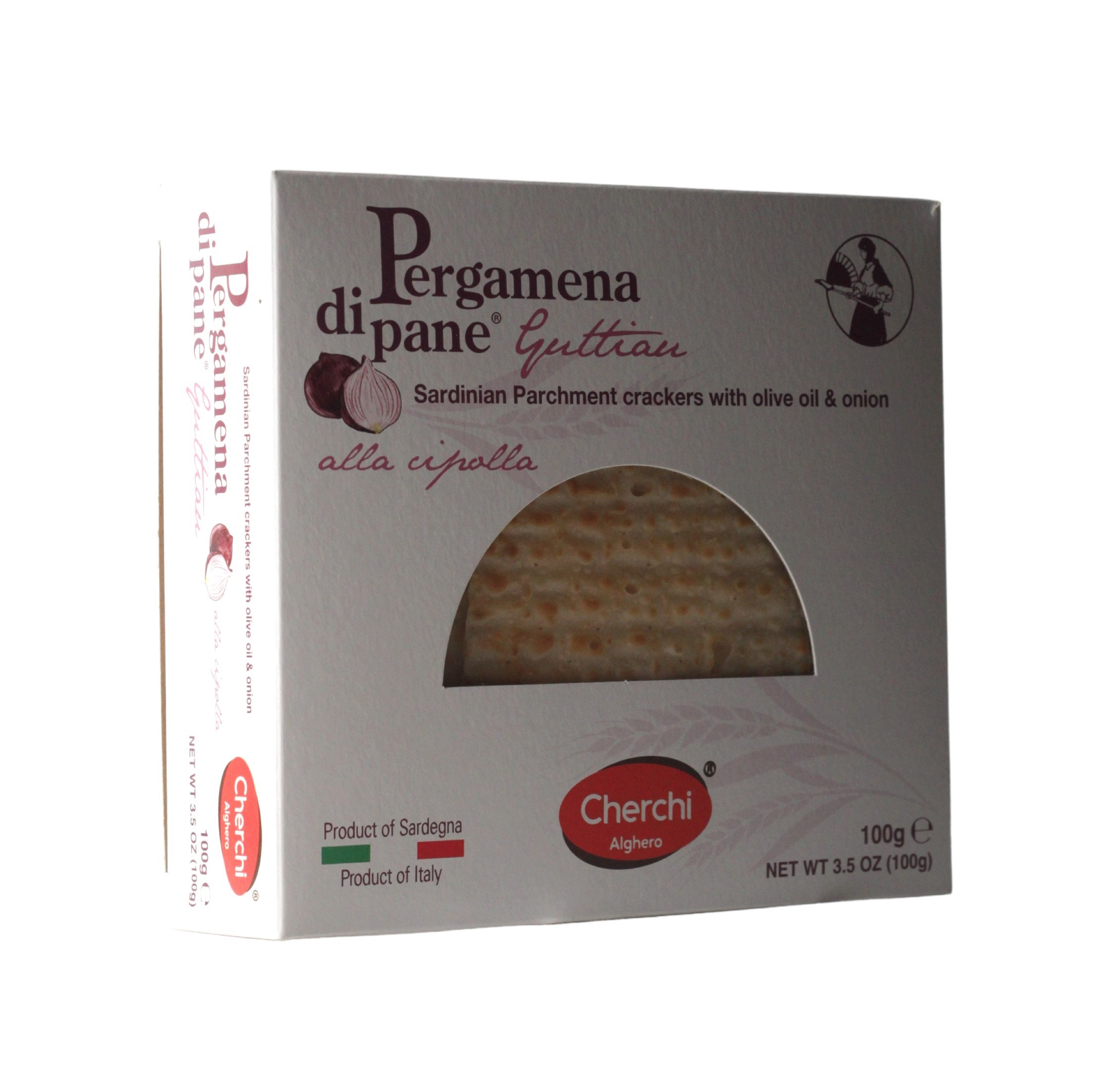 (37,90 €/kg) Cherchi Pergamena di pane Guttiau alla Cipolla 100 g