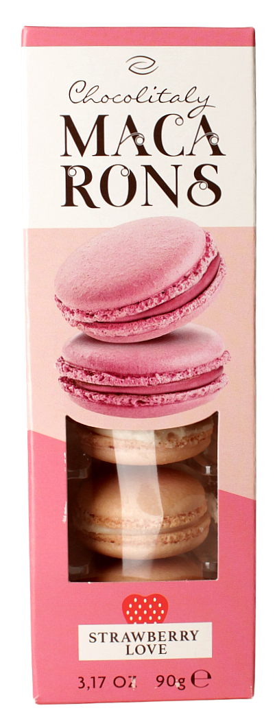 Chocolitaly, Macarons Strawberry 90 g, Süßwaren, 0,09 kg