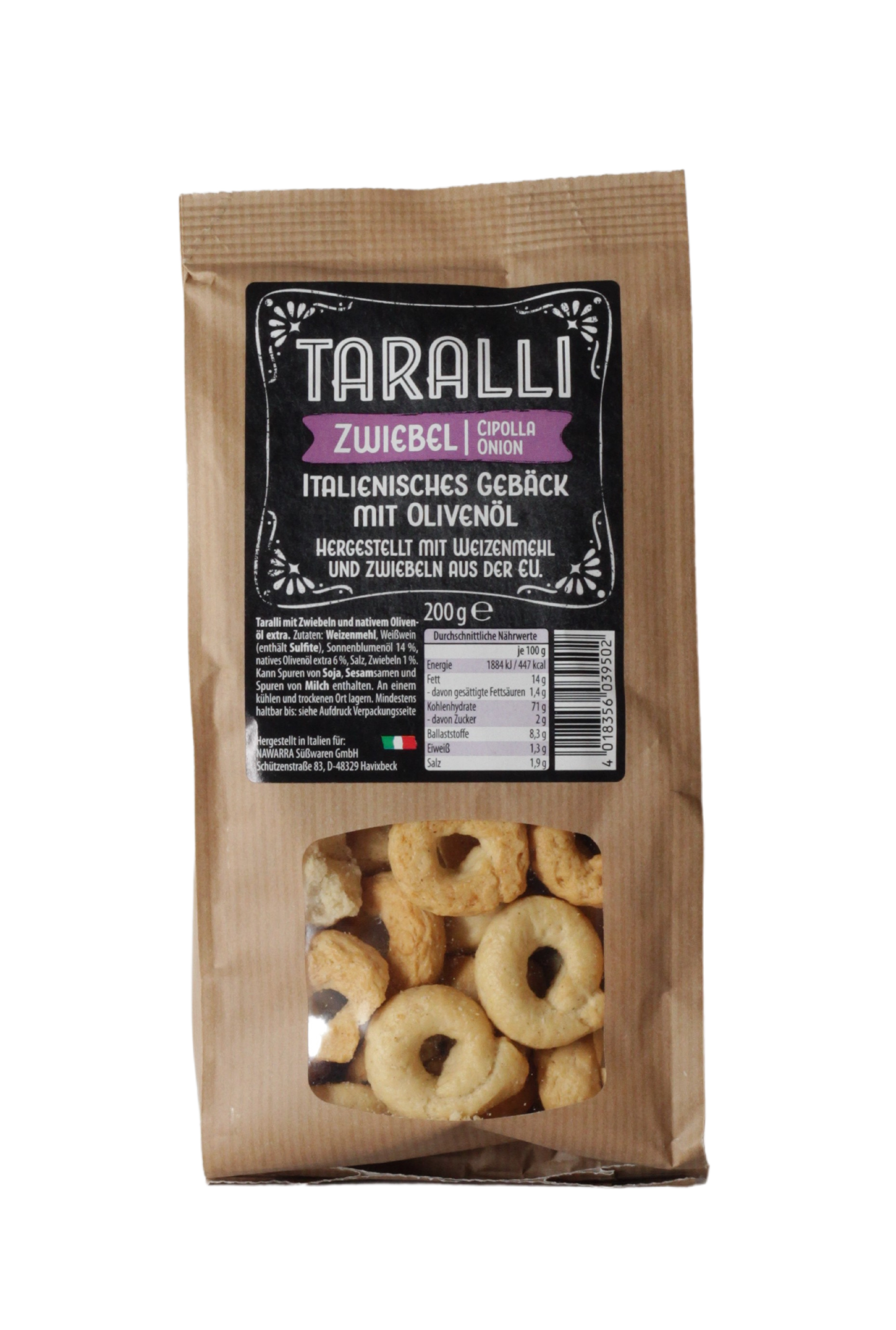 Nawarra Taralli Cipolla 200 g (8,95 €/kg)