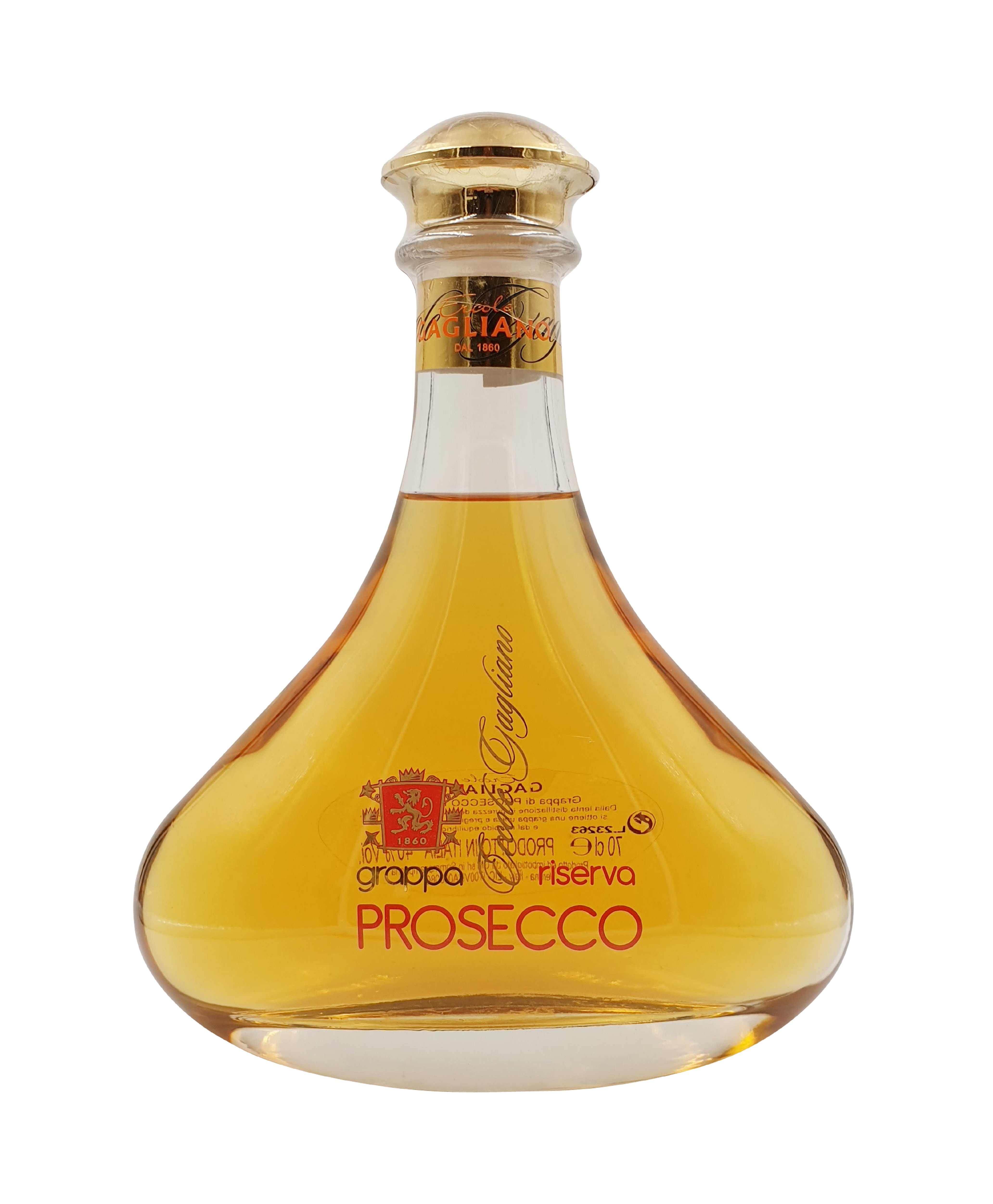 Ercole Gagliano, Grappa di Prosecco Riserva, Grappa, 0,7 l