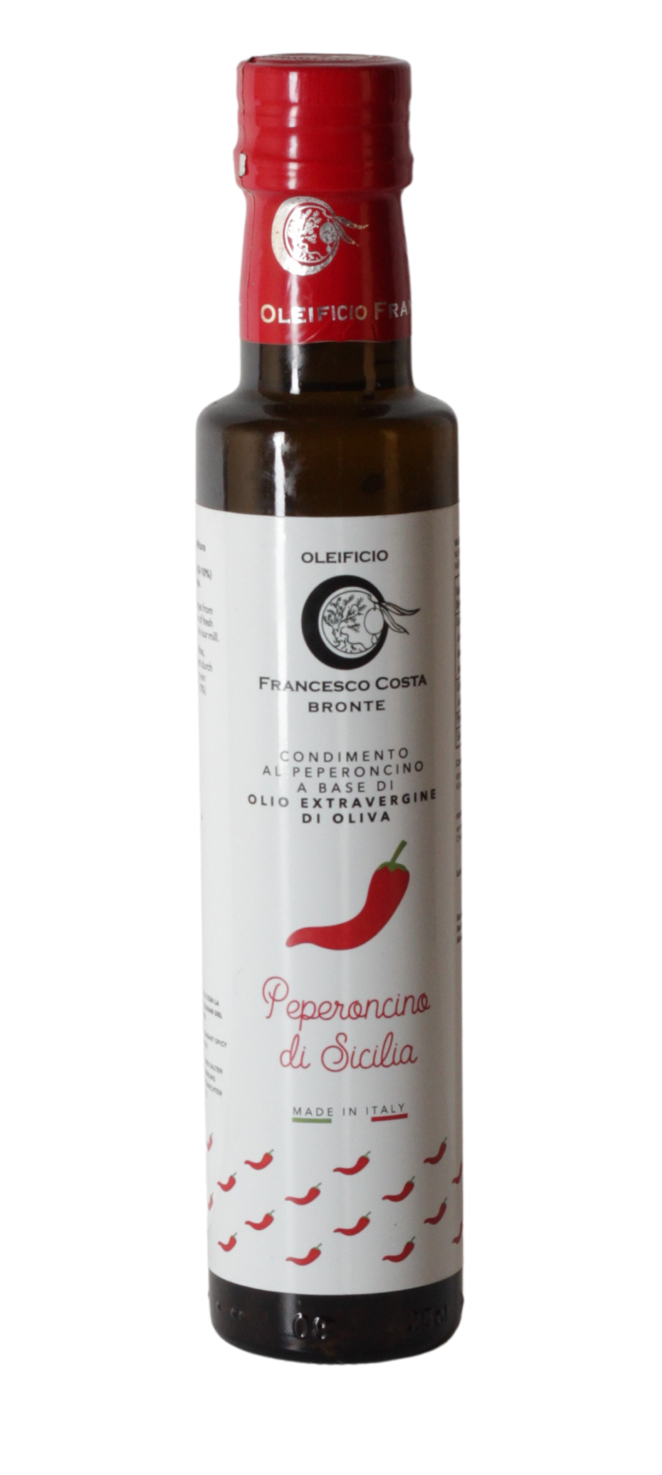 Oleificio Costa, Condimento Olive e Peperoncino 250 ml, Olivenöl, 0,25 l
