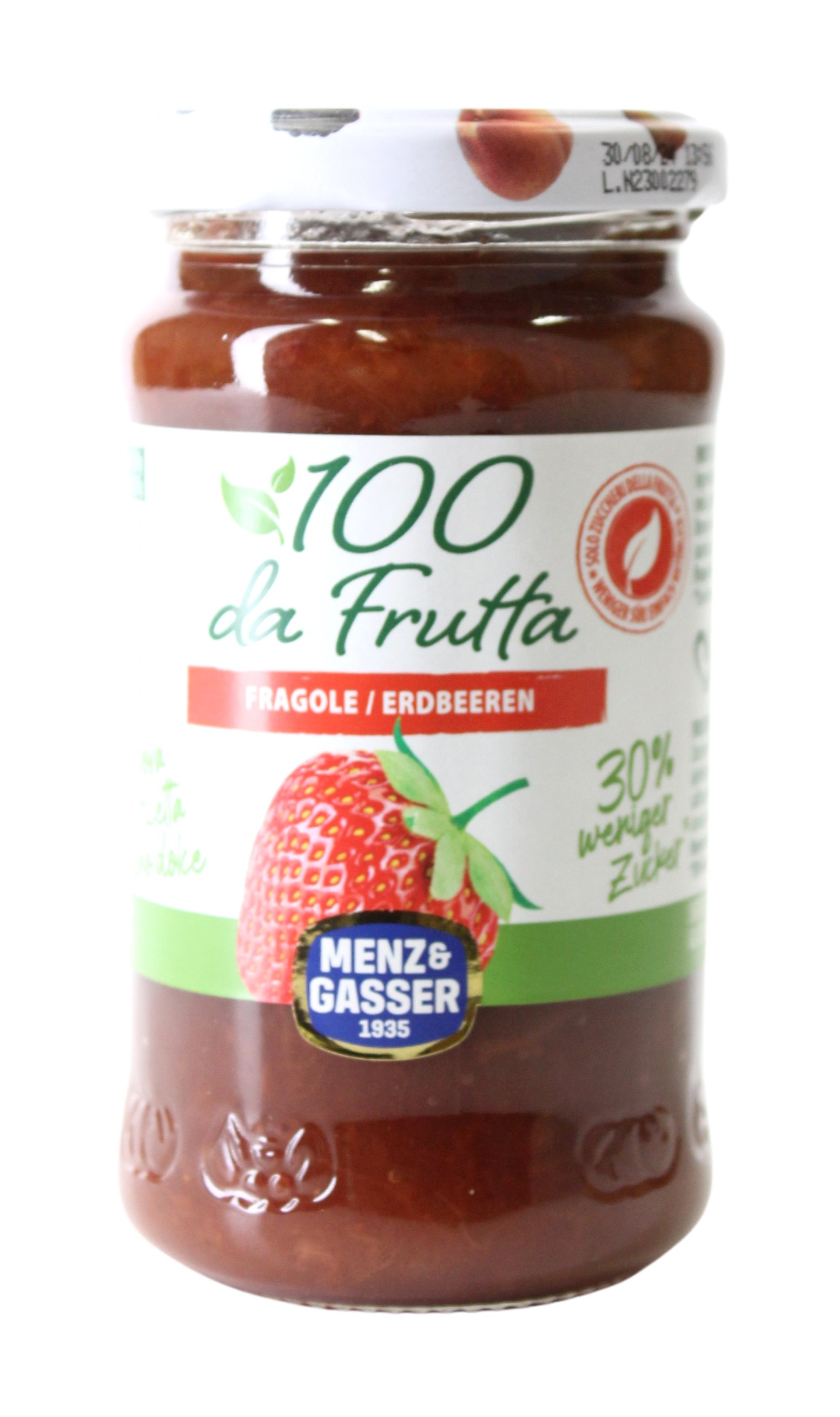 Menz & Gasser, 100 % da Frutta Fragole 240 g, Süße Aufstriche, 0,24 kg