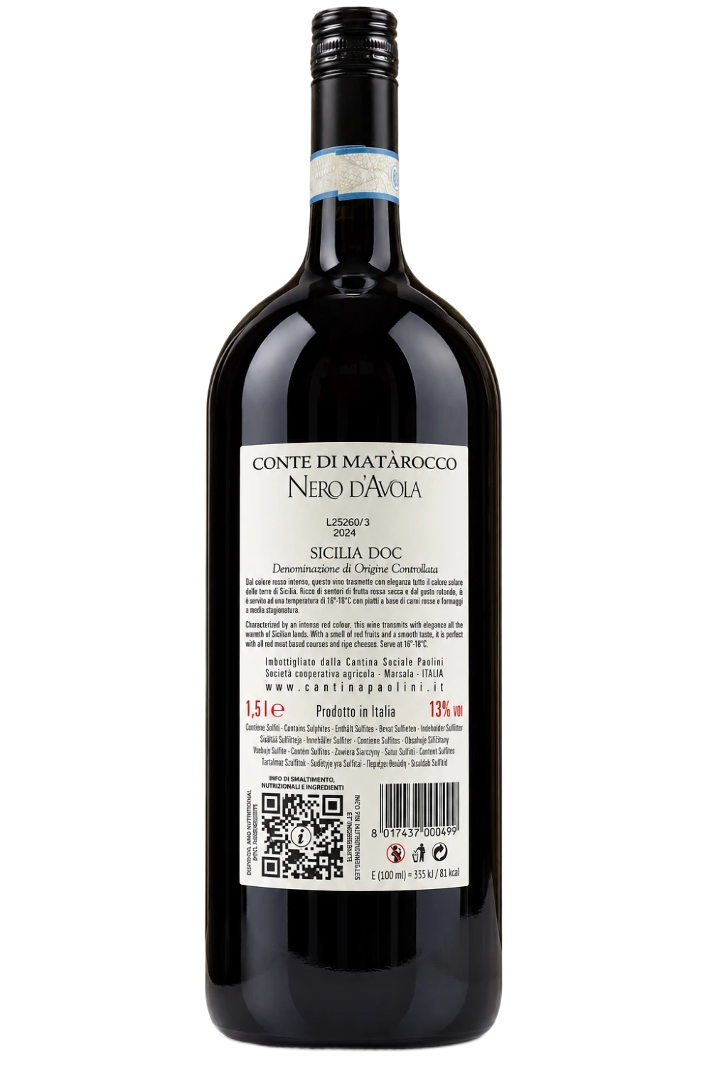 Conte di Matàrocco Nero d'Avola Magnum 1,5 l