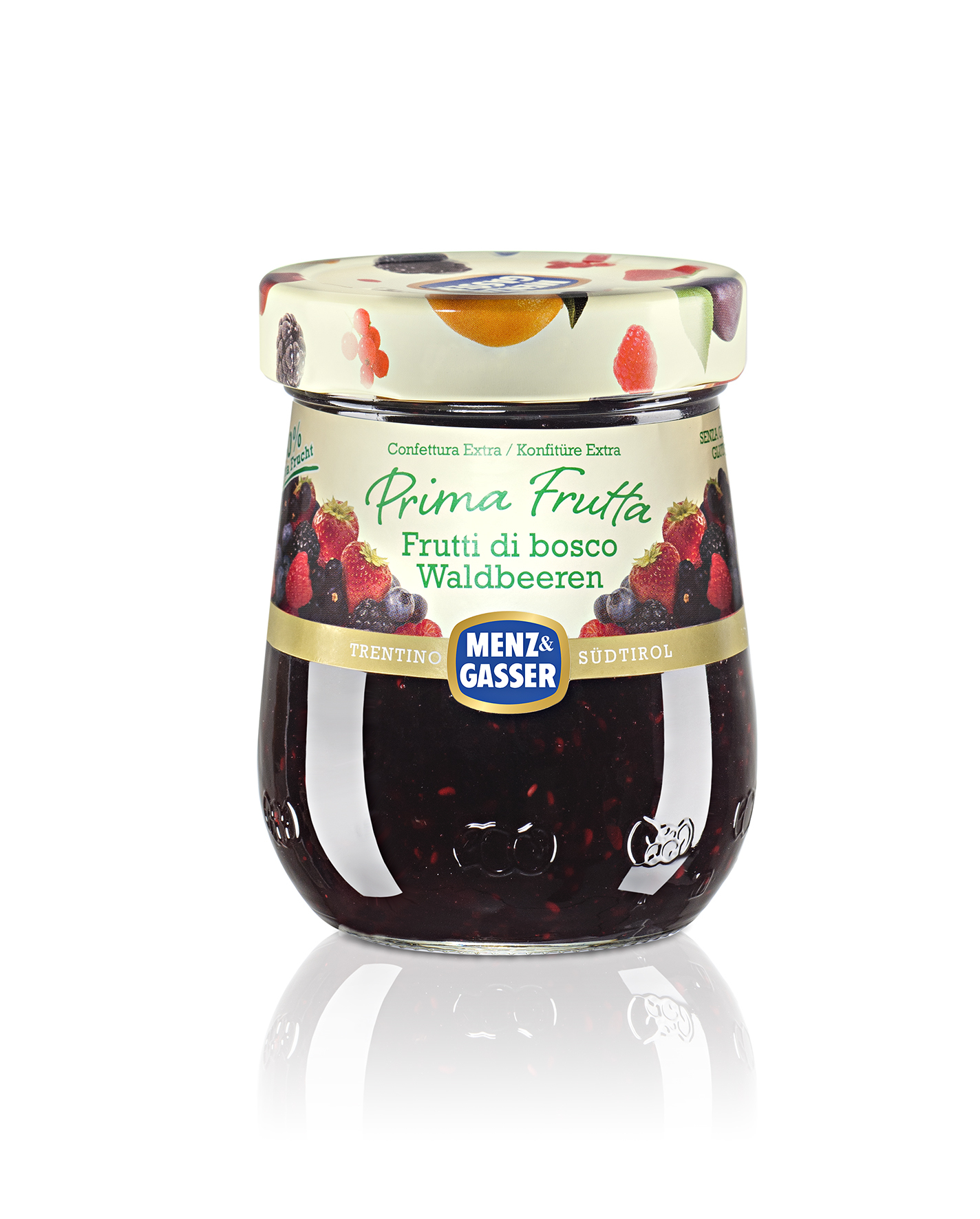 (10,26 €/kg) Menz & Gasser Confettura Prima Frutta Frutti di Bosco 340 g