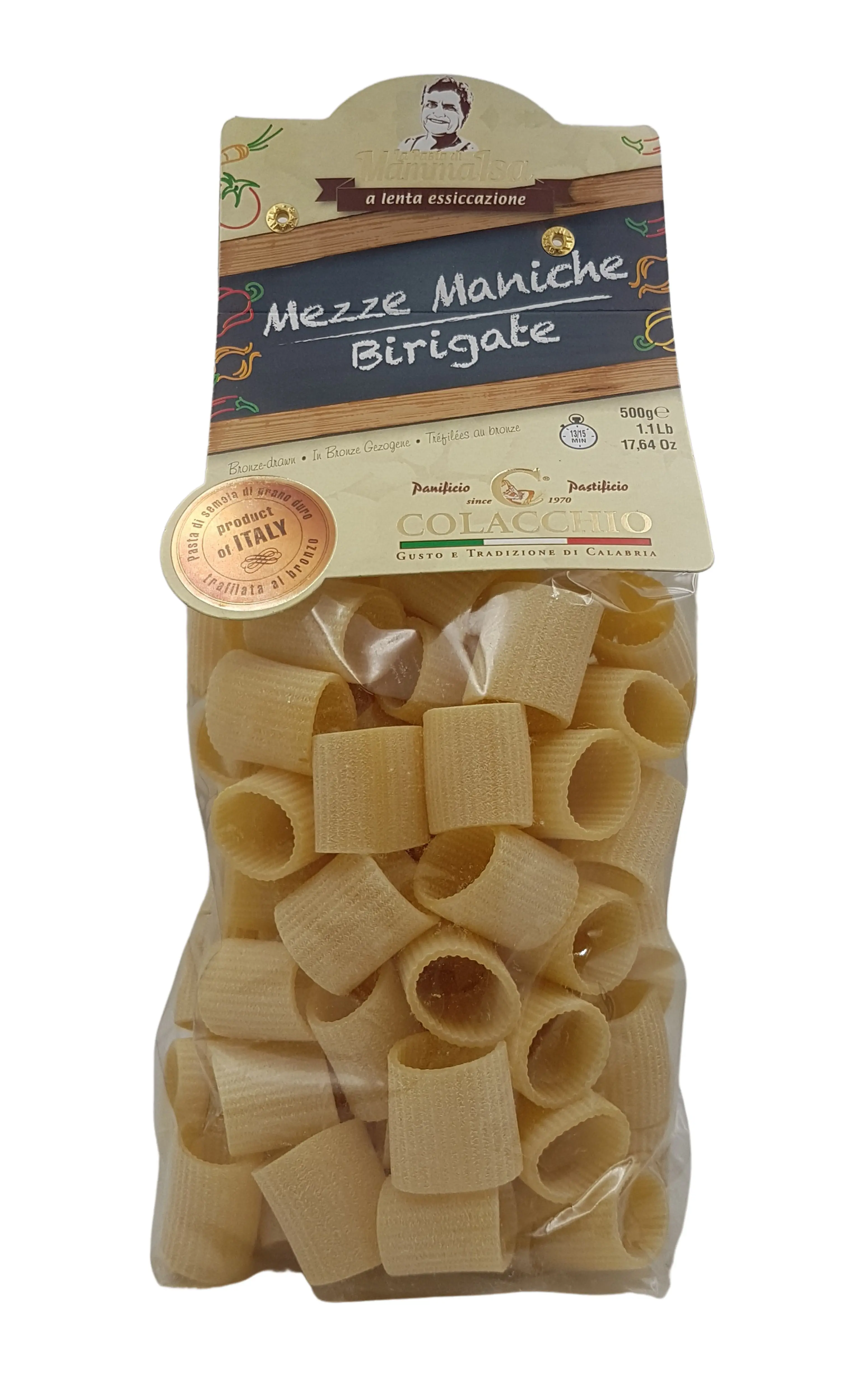 Pasta Mezze Maniche Birigate Pasta Mezze Maniche Birigate