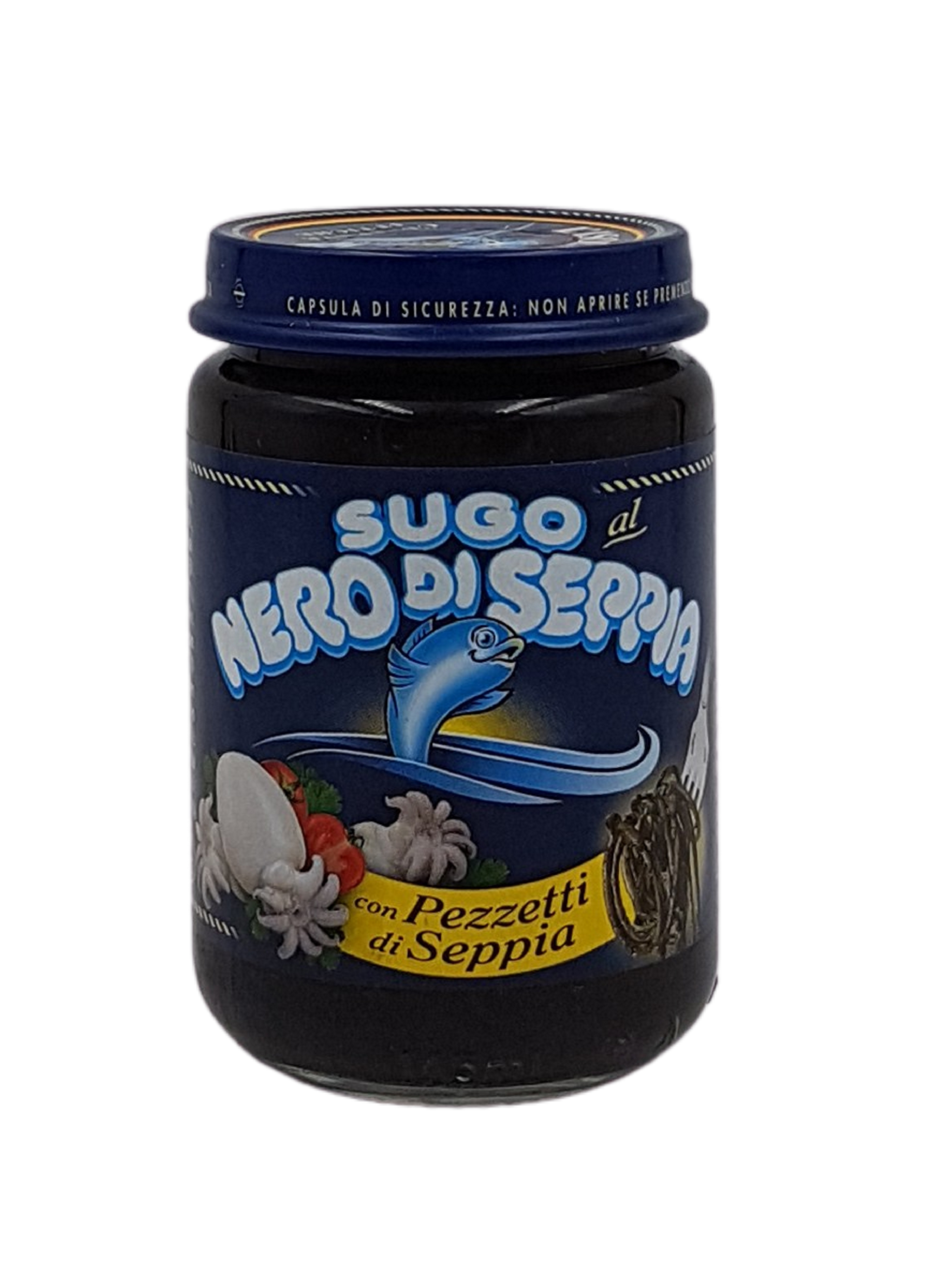 (29,15 €/kg) L'Isola d'oro Sugo al Nero di Seppia con Pezzetti di Seppia 130 g
