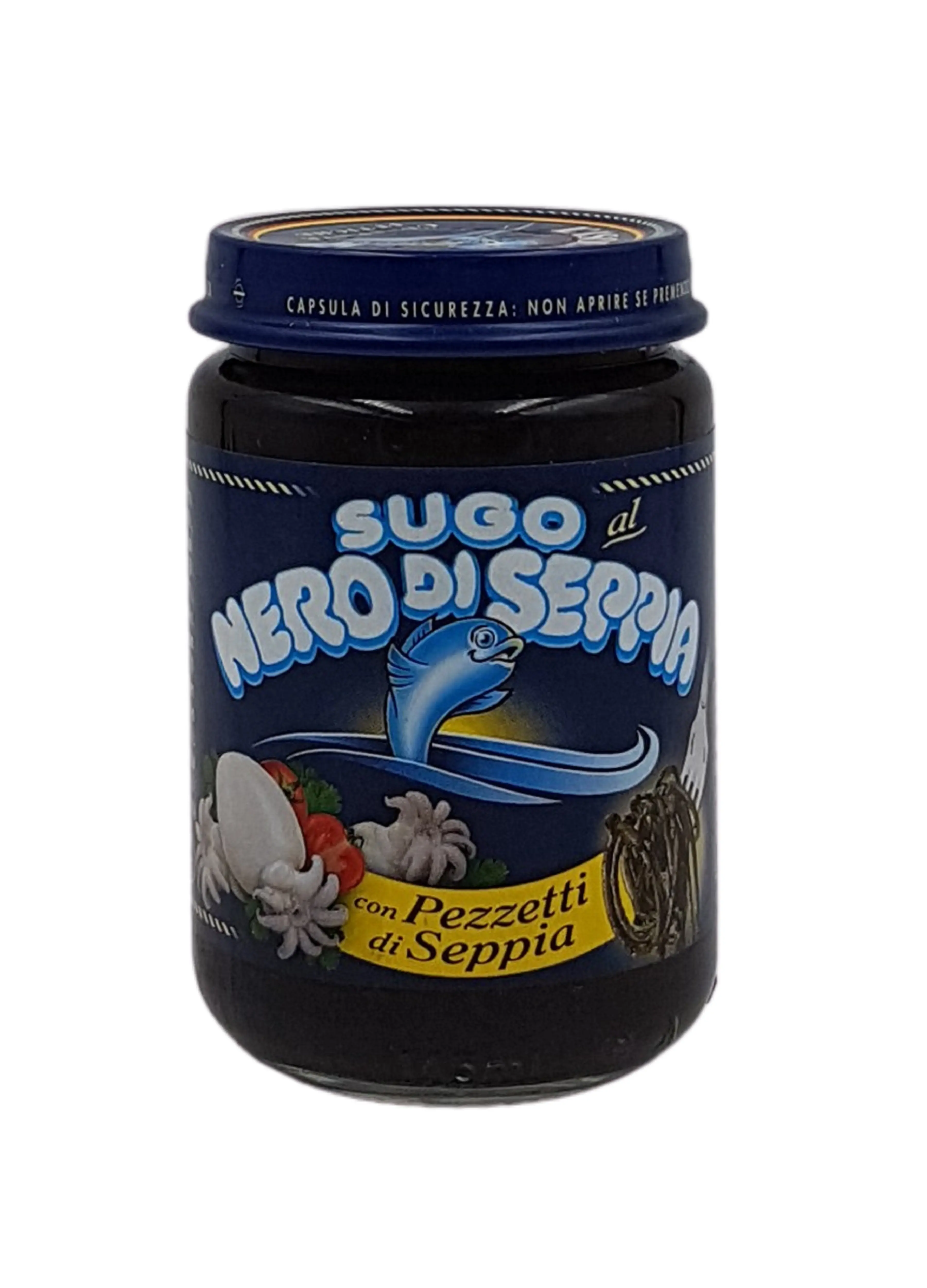 Sugo al Nero di Seppia con Pezzetti di Seppia 130 g Sugo al Nero di Seppia con Pezzetti di Seppia 130 g