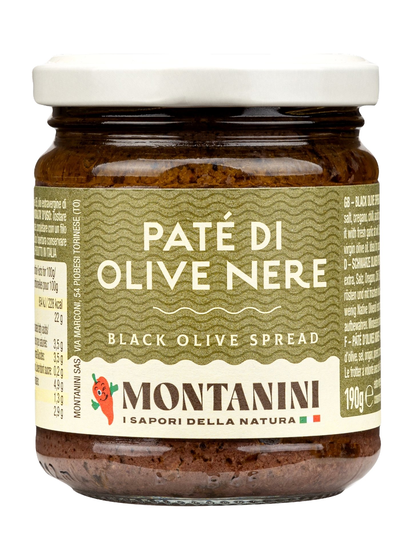 (18,37 €/kg) Montanini Paté di Olive Nere
