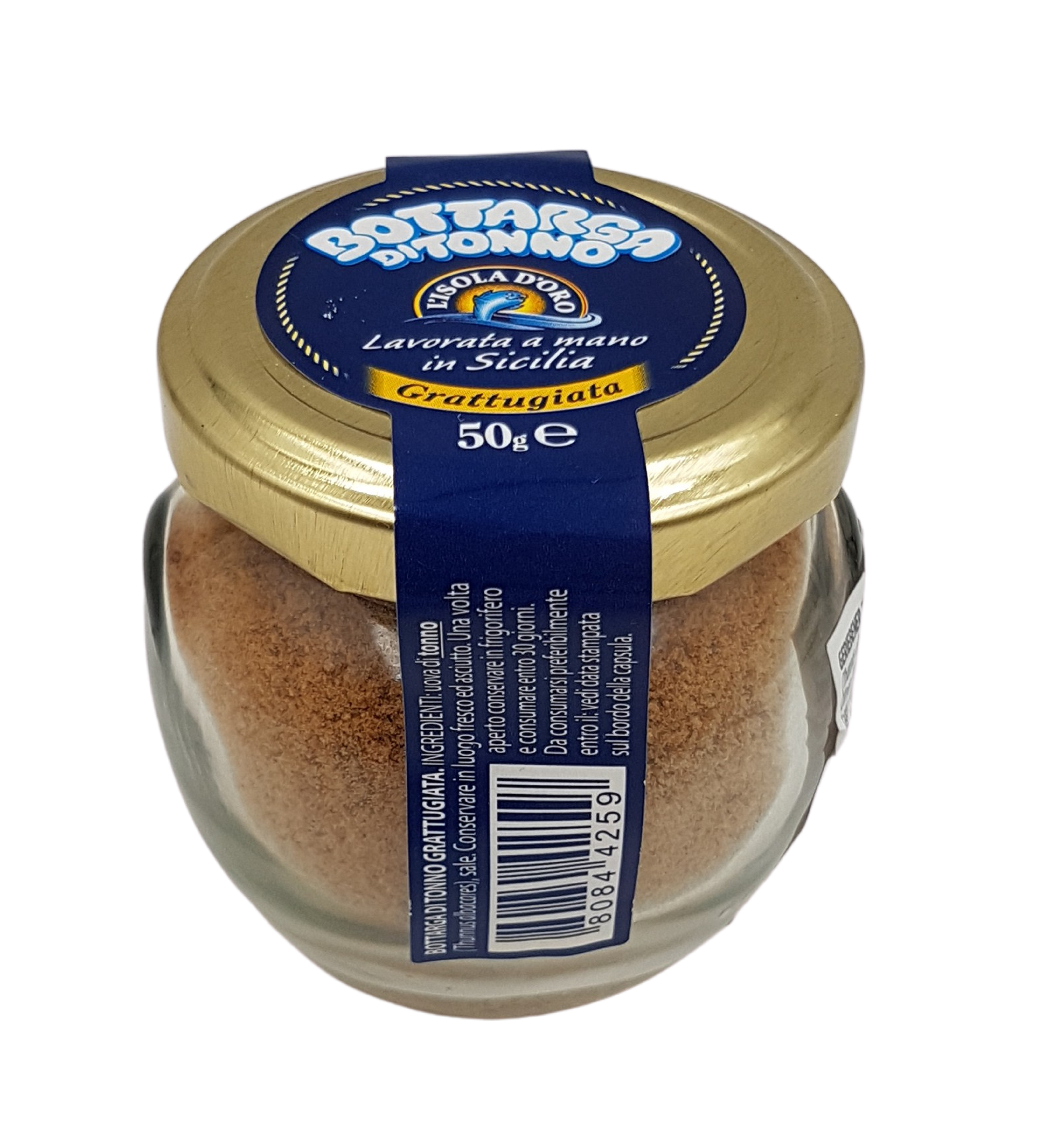 L'Isola d'oro, Bottarga di Tonno Grattuggiata 50 g, Fisch, 0,05 kg