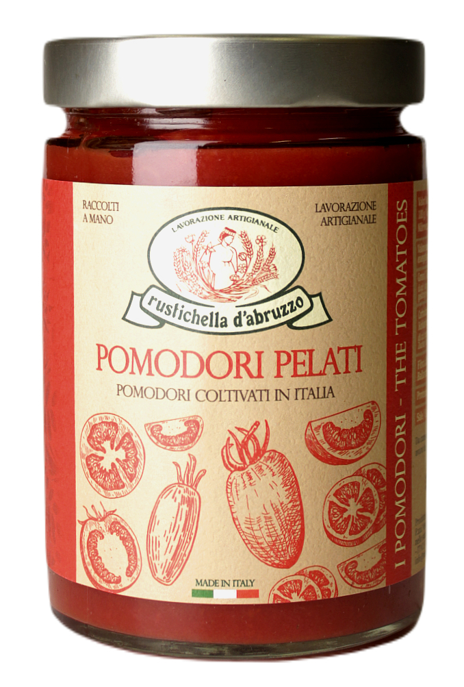 Rustichella d'Abruzzo, Pomodori Pelati 550 g, Saucen & Pesto, 0,55 kg
