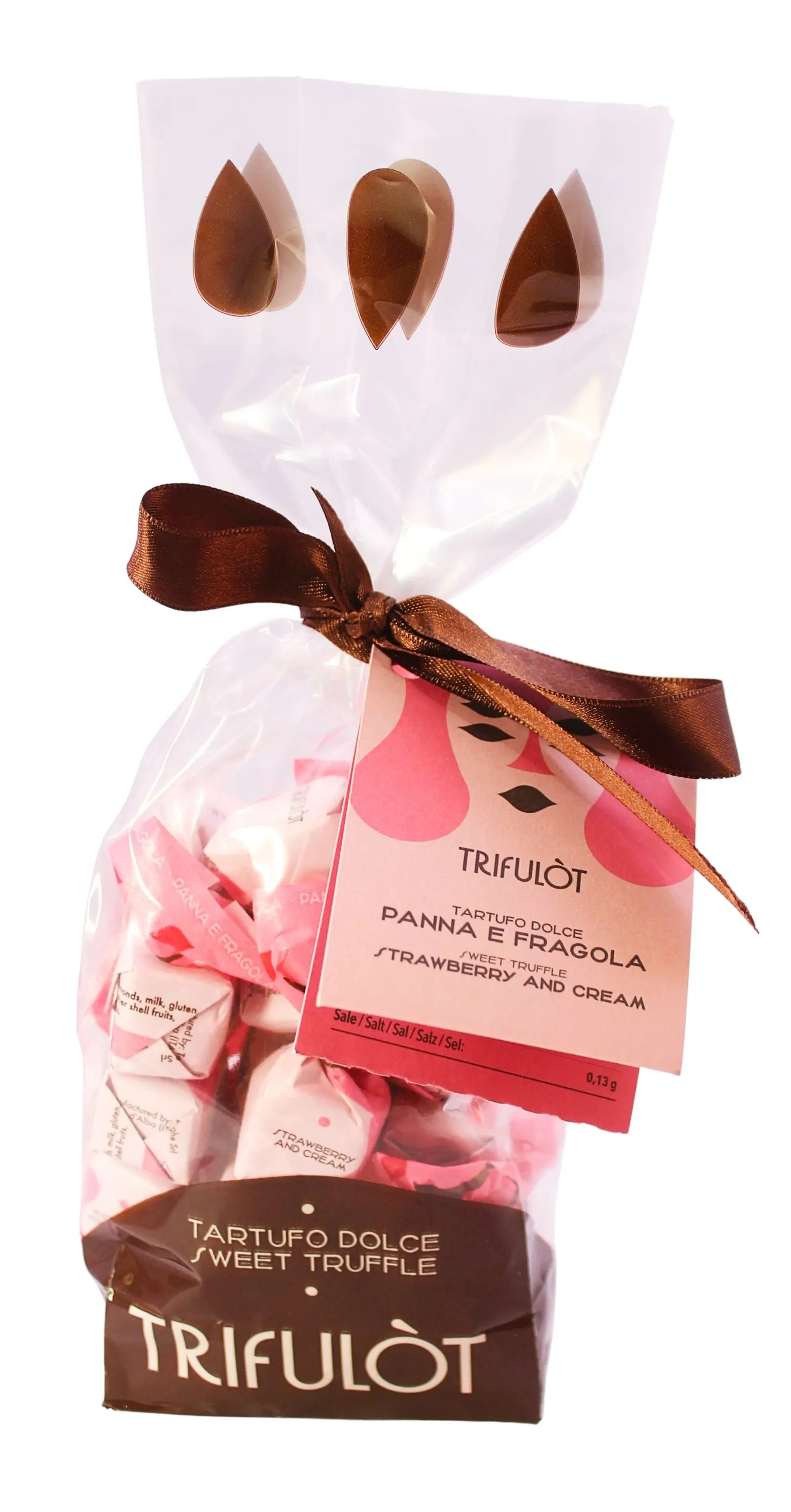 Tartufo dolce Panna e Fragola 180 g Tartufo dolce Panna e Fragola 180 g
