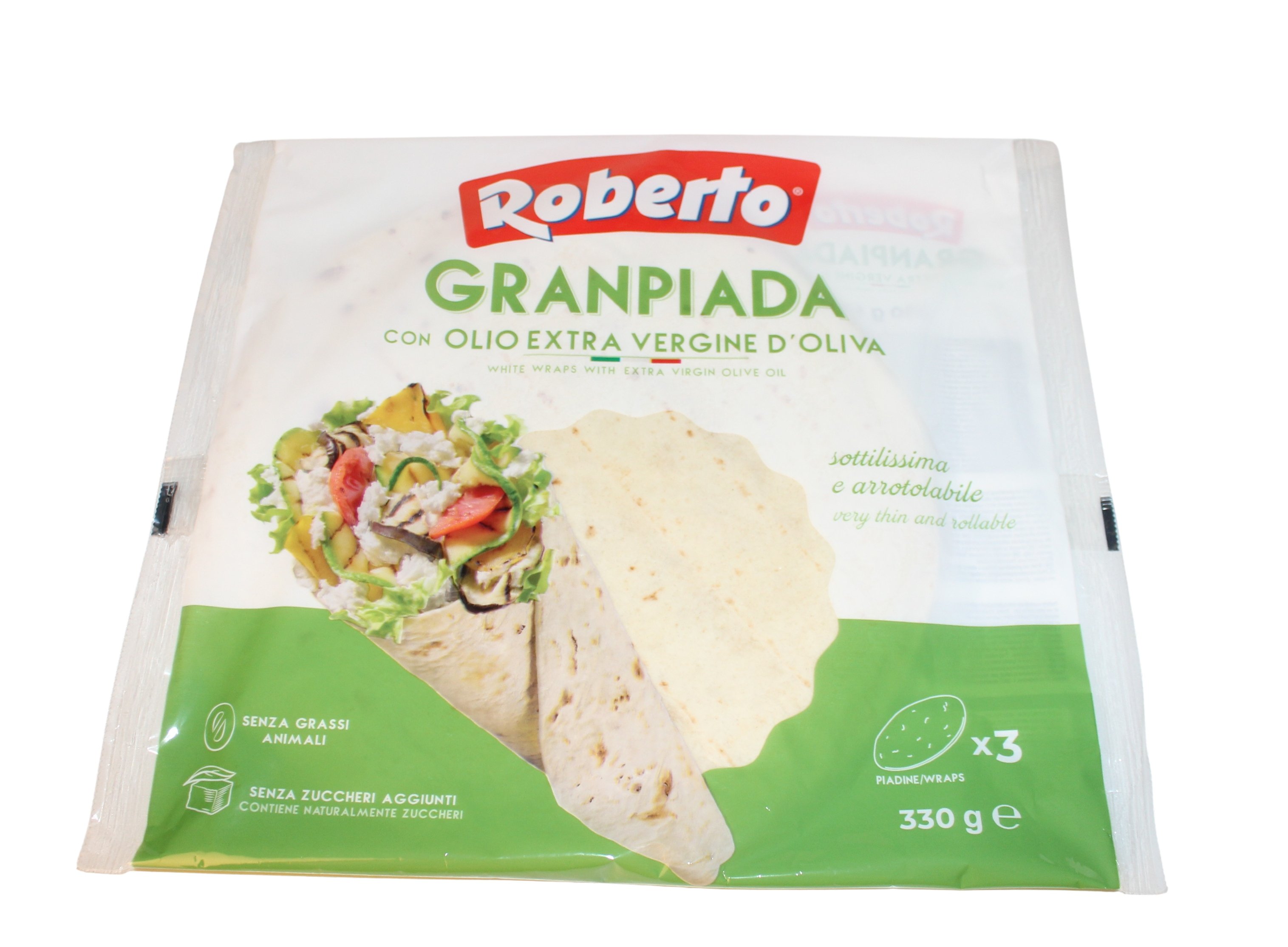 (6,03 €/kg) Roberto Granpiada - Piadina Olio Extra Vergine di Oliva 330 g