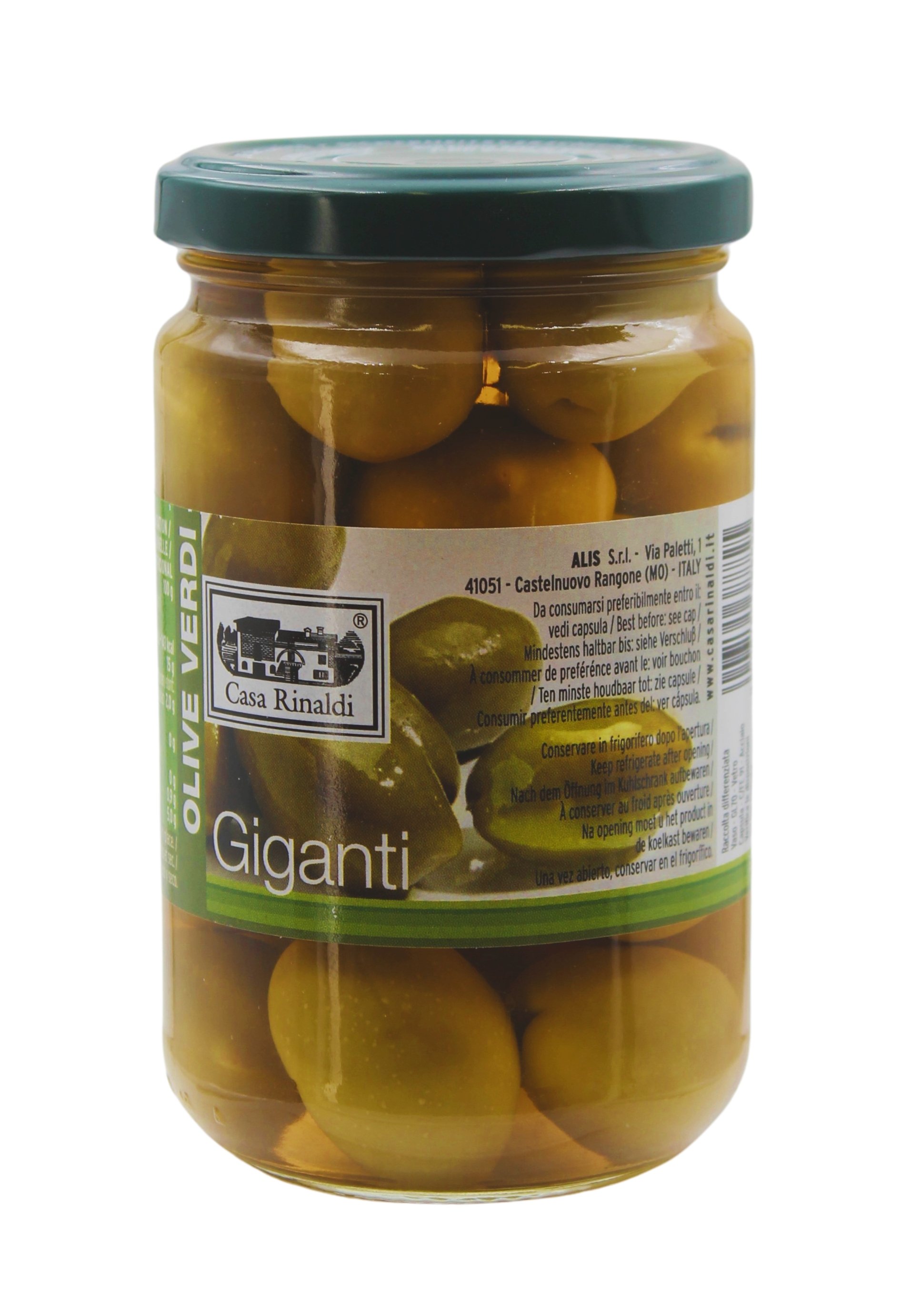 (21,71 €/kg) Casa Rinaldi Olive Verdi Giganti 310 g