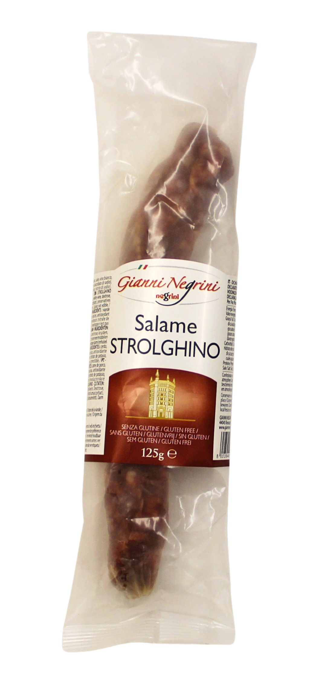Gianni Negrini, Salame Strolghino 125 g, Fleisch & Wurst, 0,125 kg