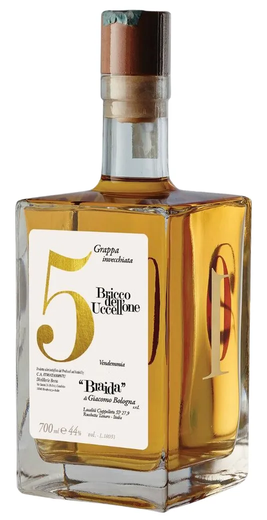 Braida, Grappa Bricco dell'Uccellone, Grappa, 0,7 l