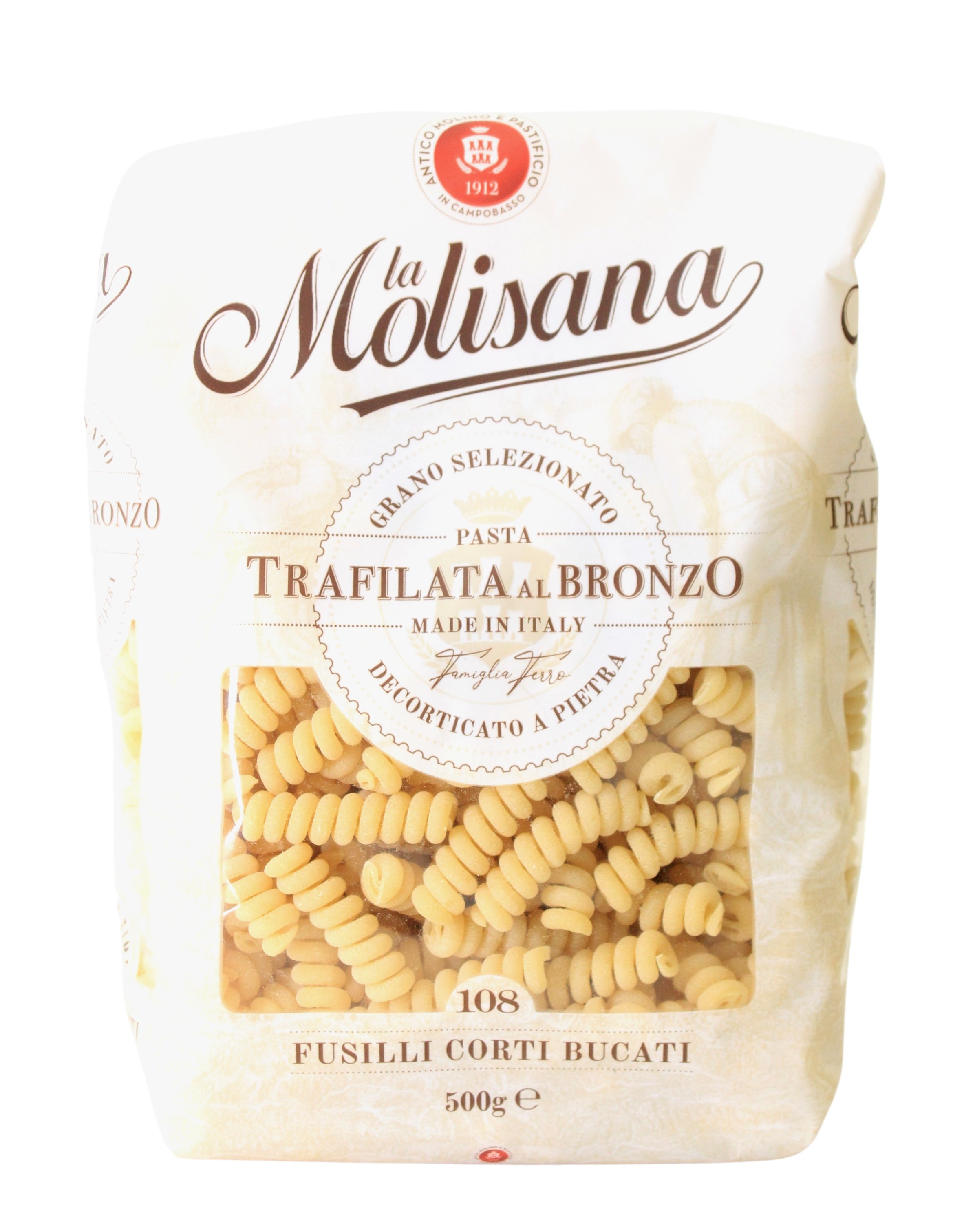 La Molisana, Fusilli Corti Bucati n°108 500 g, Pasta, 0,5 kg