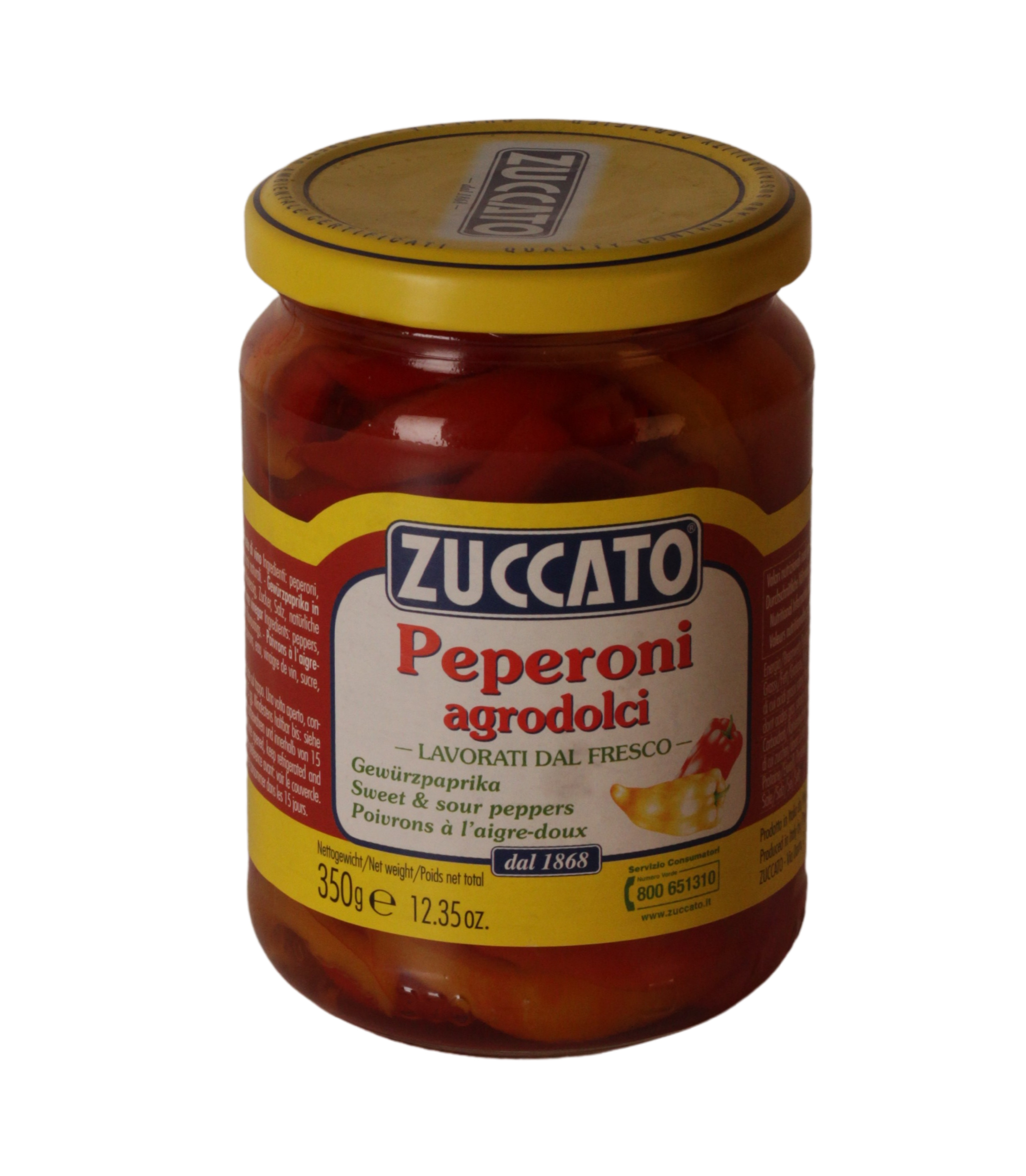 ZUCCATO Pepperoni agrodolci 350 g (14,23 €/kg)