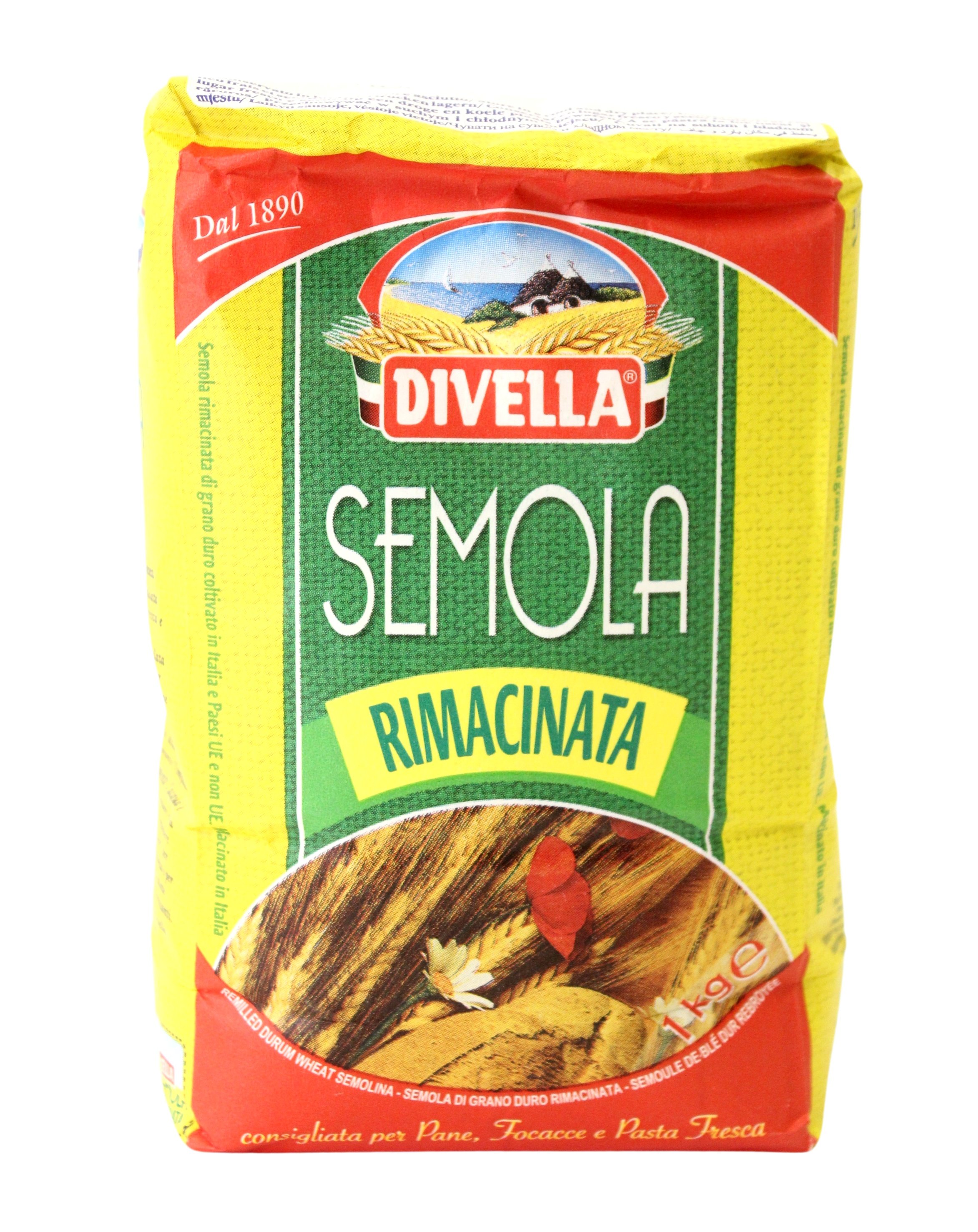 Divella, Semola Rimacinata 1 kg, Backzutaten, 1 kg