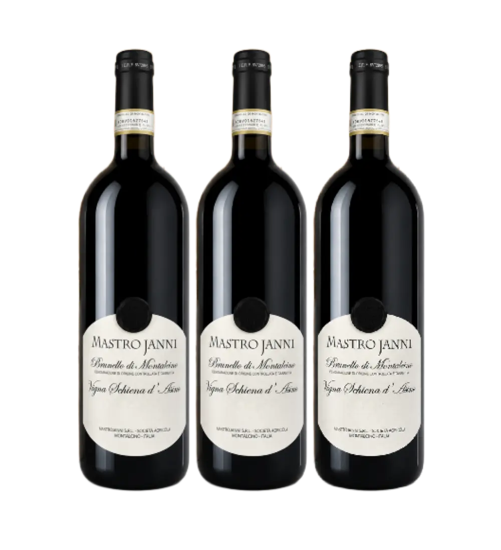 Brunello di Montalcino Schiena d'Asino in 3er Holzkiste