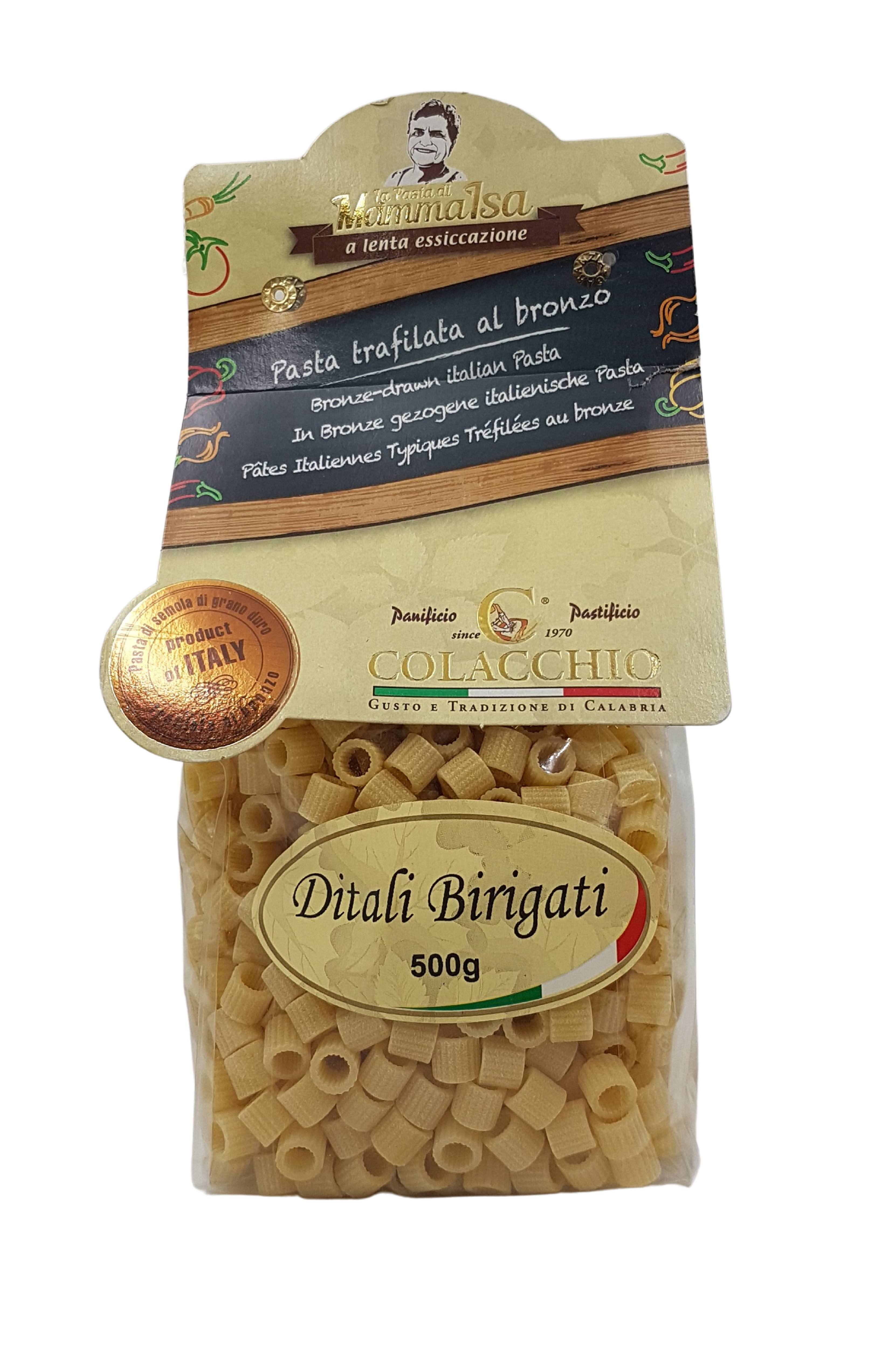 La Pasta di Mamma Isa, Pasta Ditali Birigati 500 g, Pasta, 0,5 kg
