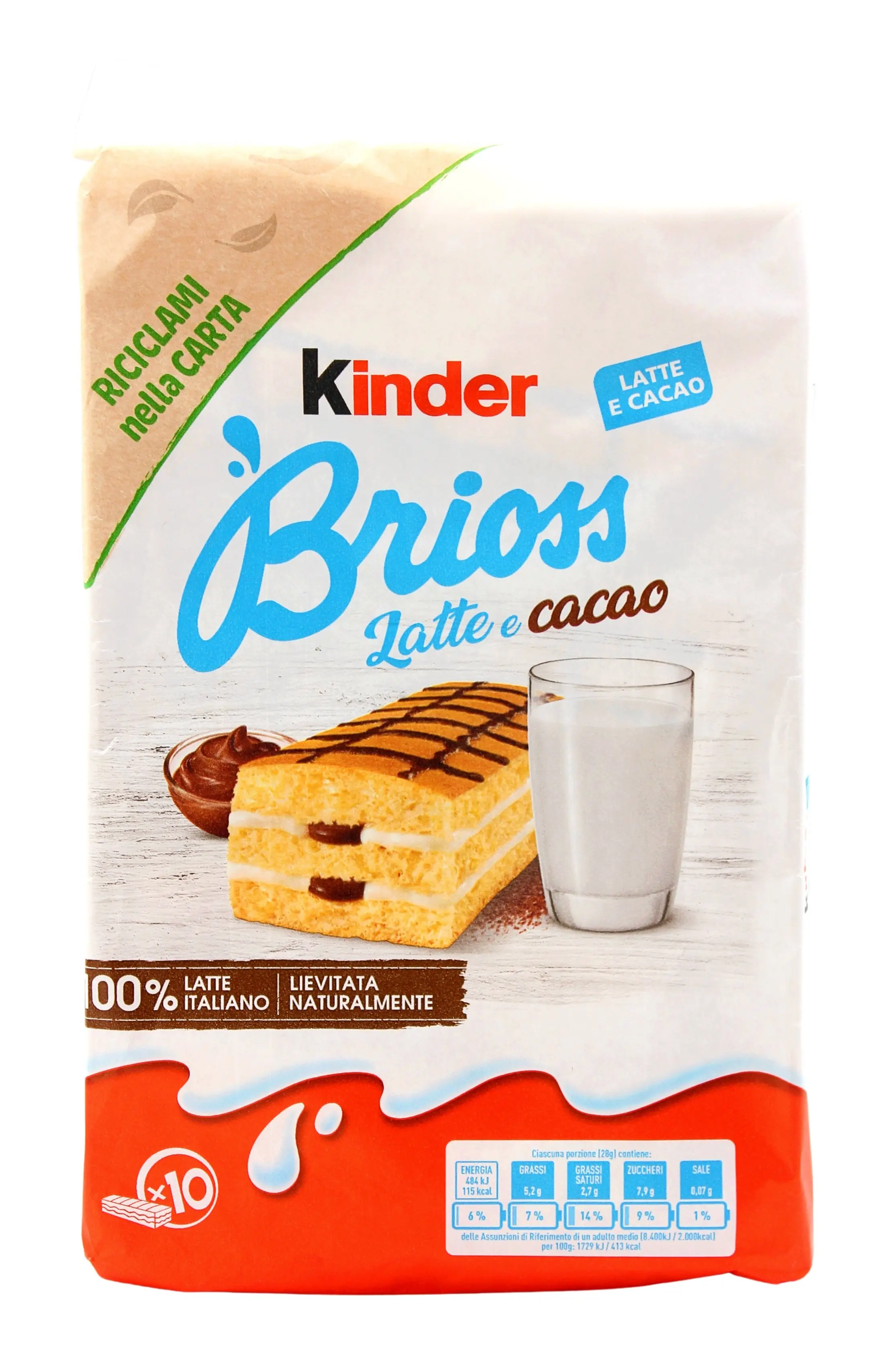 Brioss Latte e Cacao 280 g Brioss Latte e Cacao 280 g
