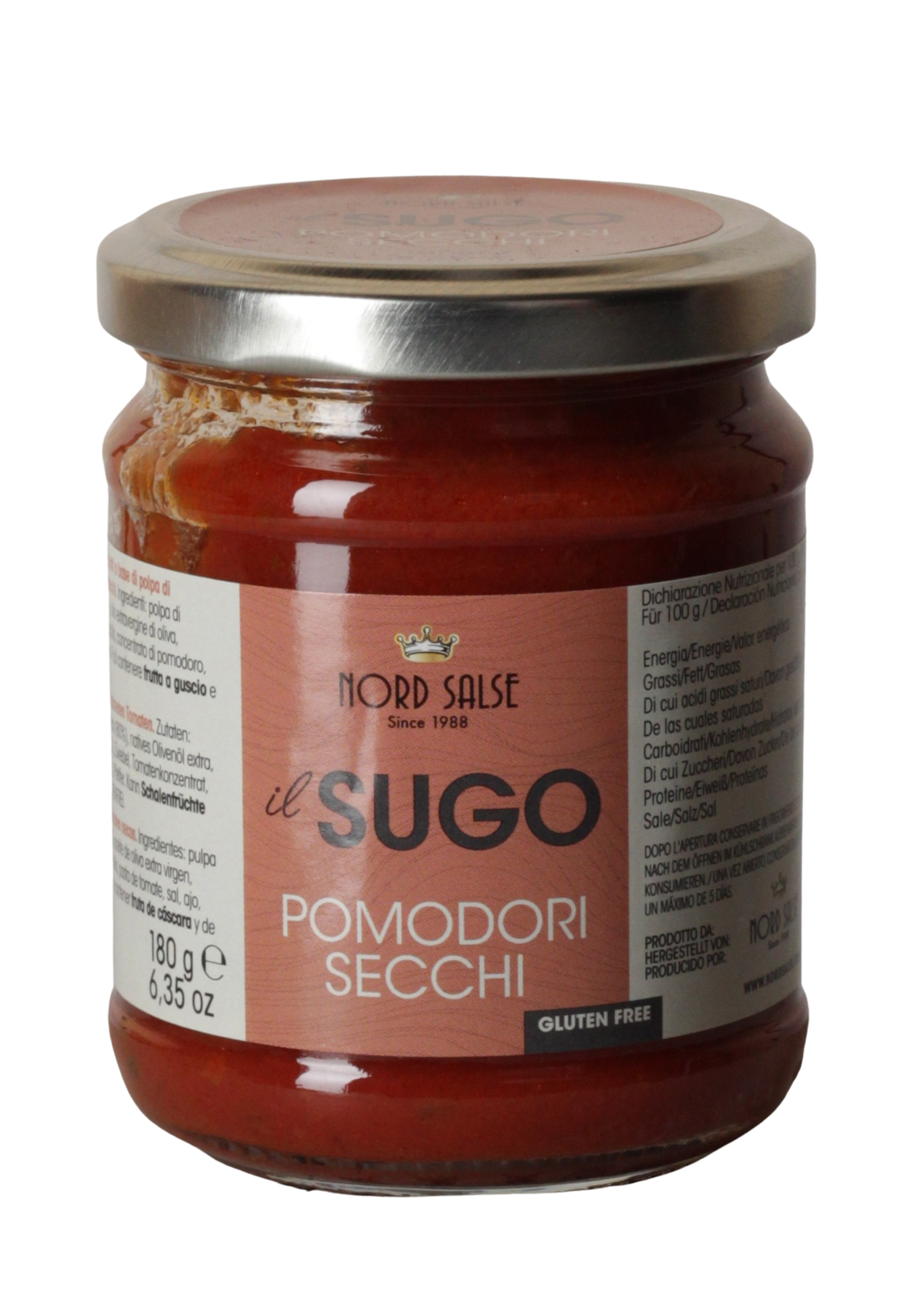 (11,06 €/kg) Nord Salse Sugo di Pomodori Secchi 180g