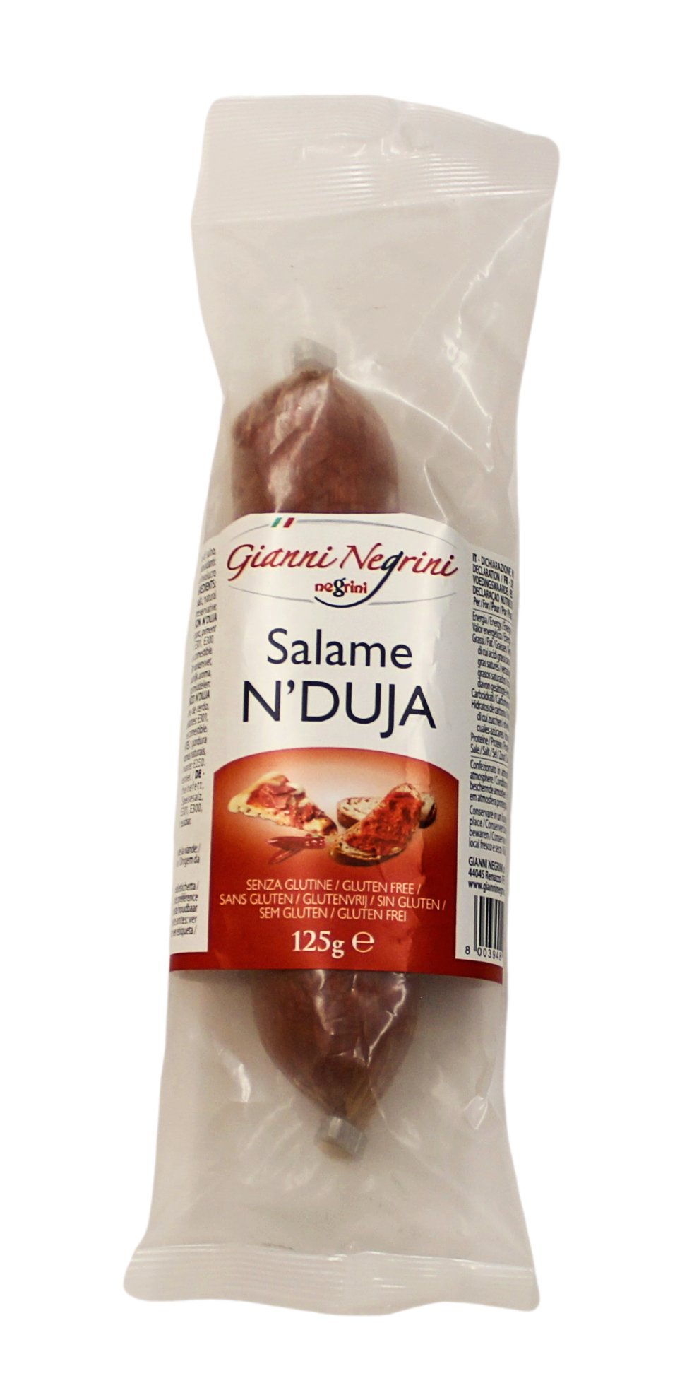 Gianni Negrini, Salame N'duja 125 g, Fleisch & Wurst, 0,125 kg