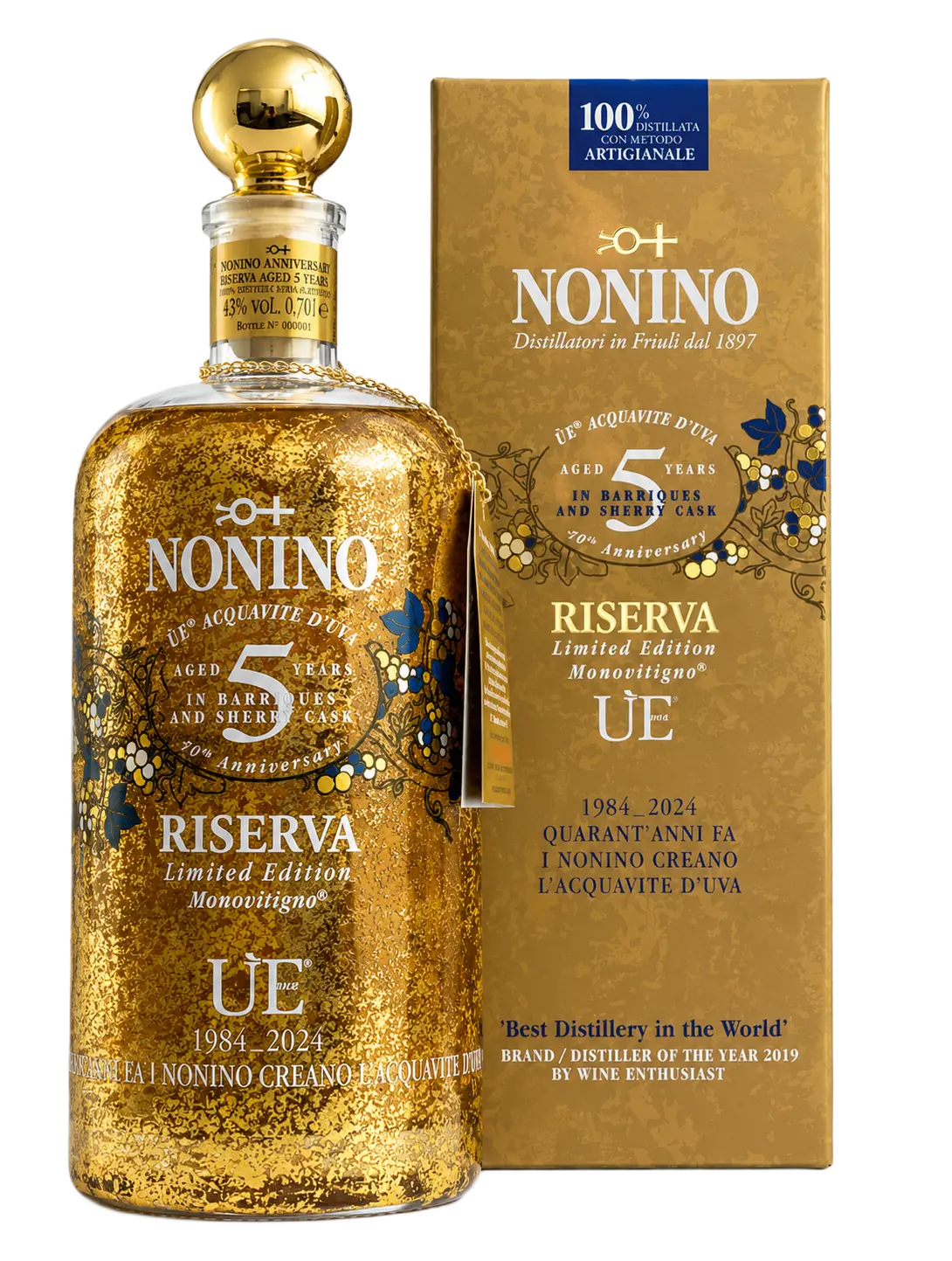 Acquavite d´Uva UE Riserva 5 Jahre