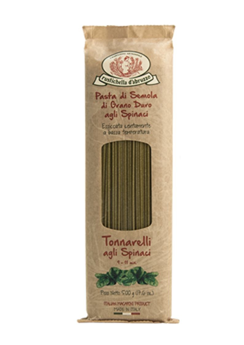Rustichella d'Abruzzo, Tonnarelli agli Spinaci 500g, Pasta, 0,5 kg