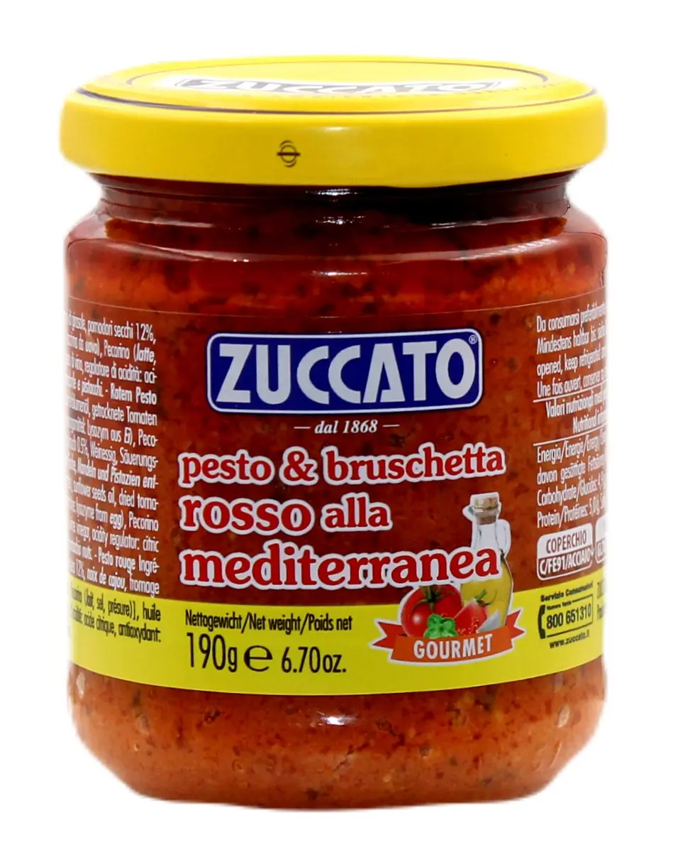 Pesto & Bruschetta Rosso alla Mediterranea 190 g Pesto & Bruschetta Rosso alla Mediterranea 190 g